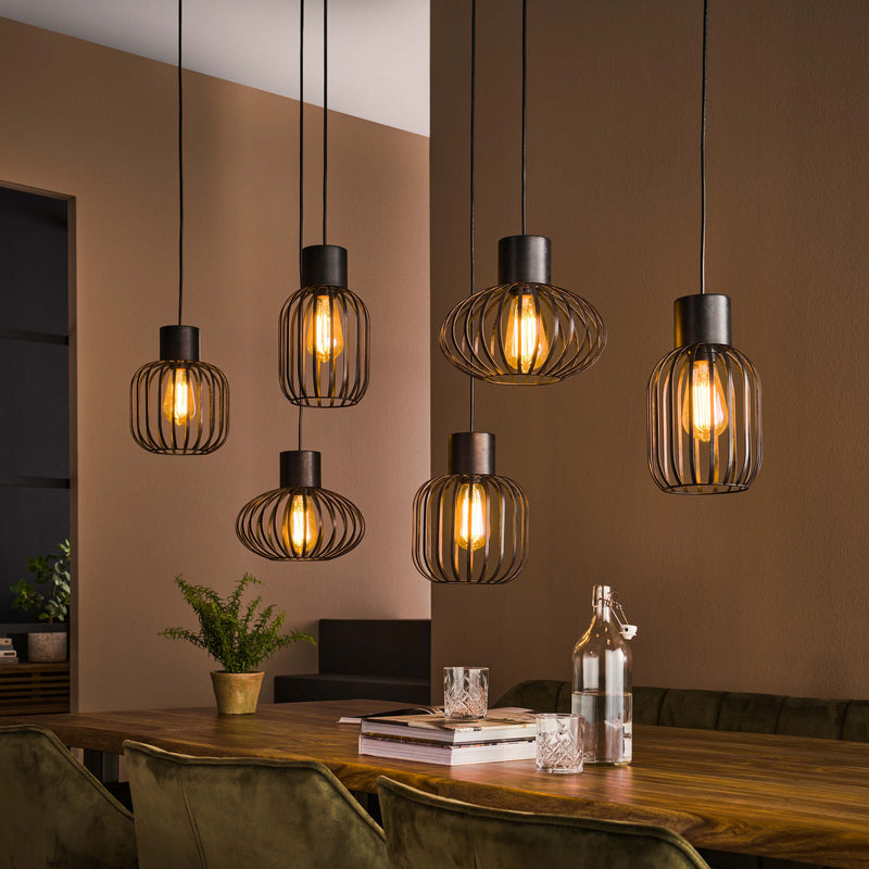 Hanglamp Mix Metal 3+3L