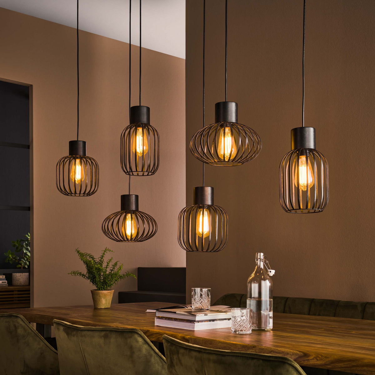 Hanglamp Mix Metal 3+3L - foto 7