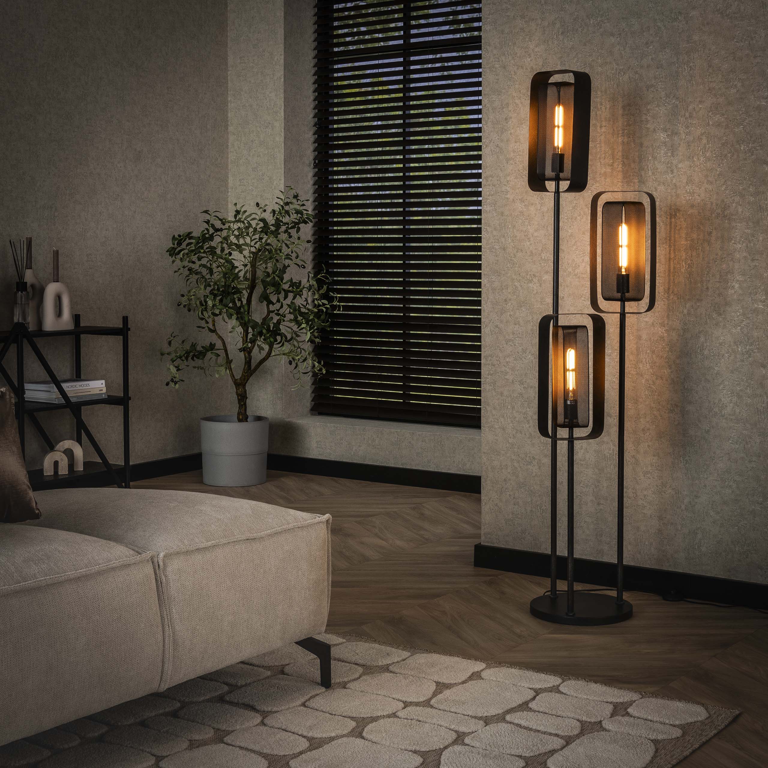 Vloerlamp Mesh Rotate 3L