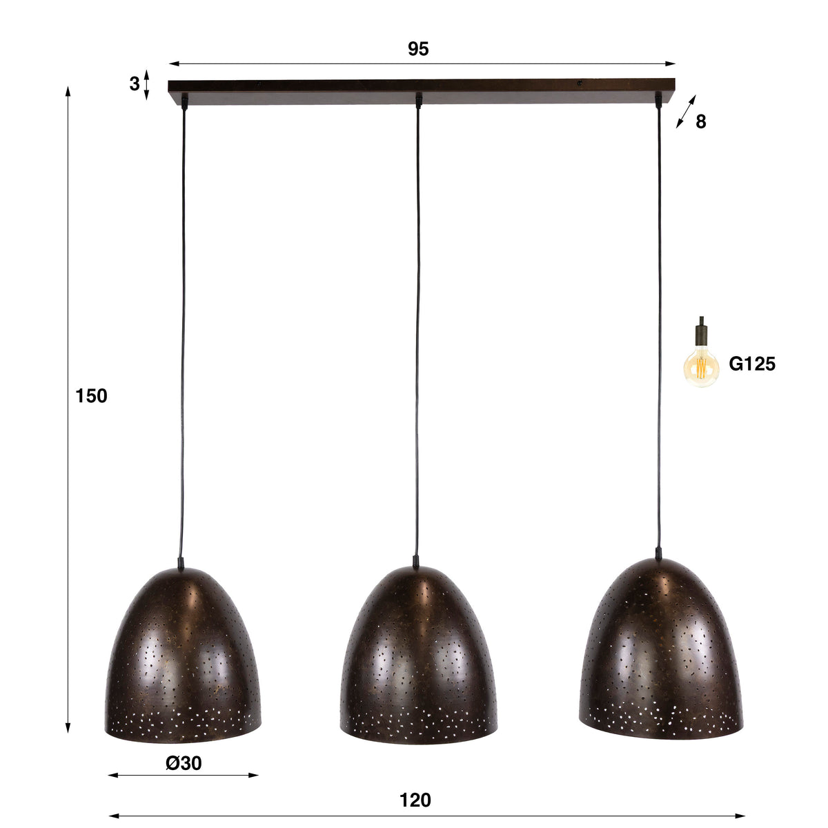 Hanglamp Kosmos 3L