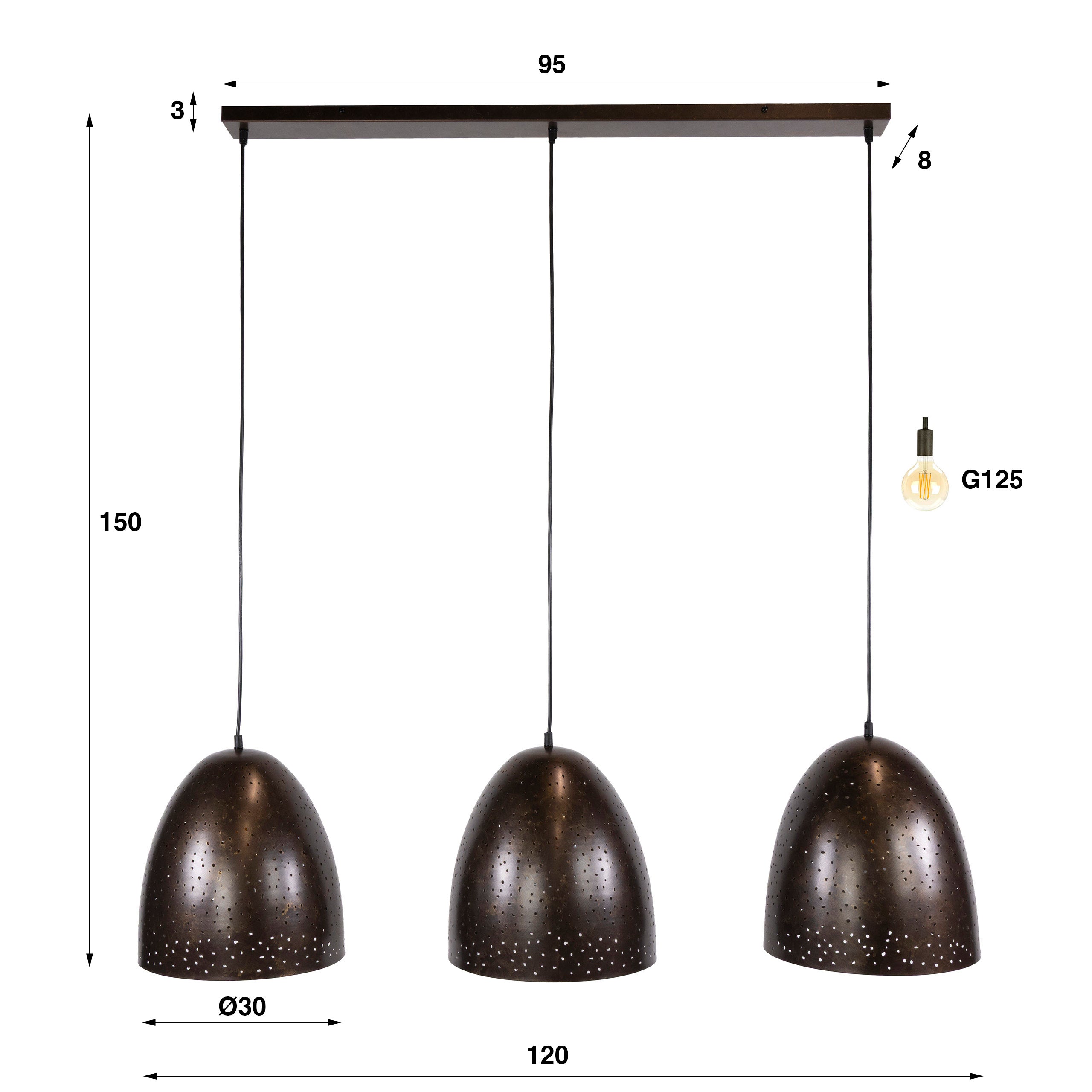 Hanglamp Kosmos 3L