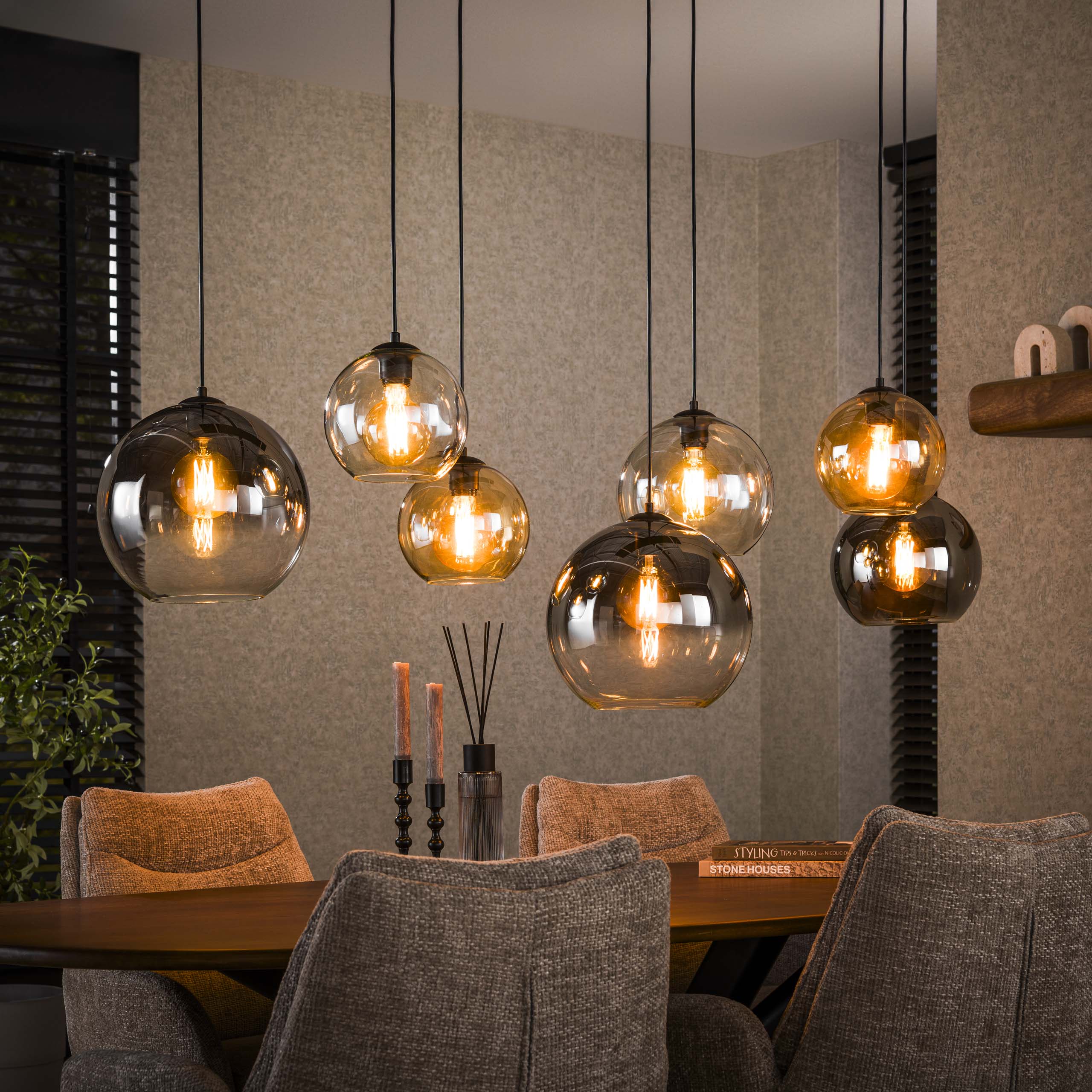 Hängeleuchte Multi Globe 4+3L