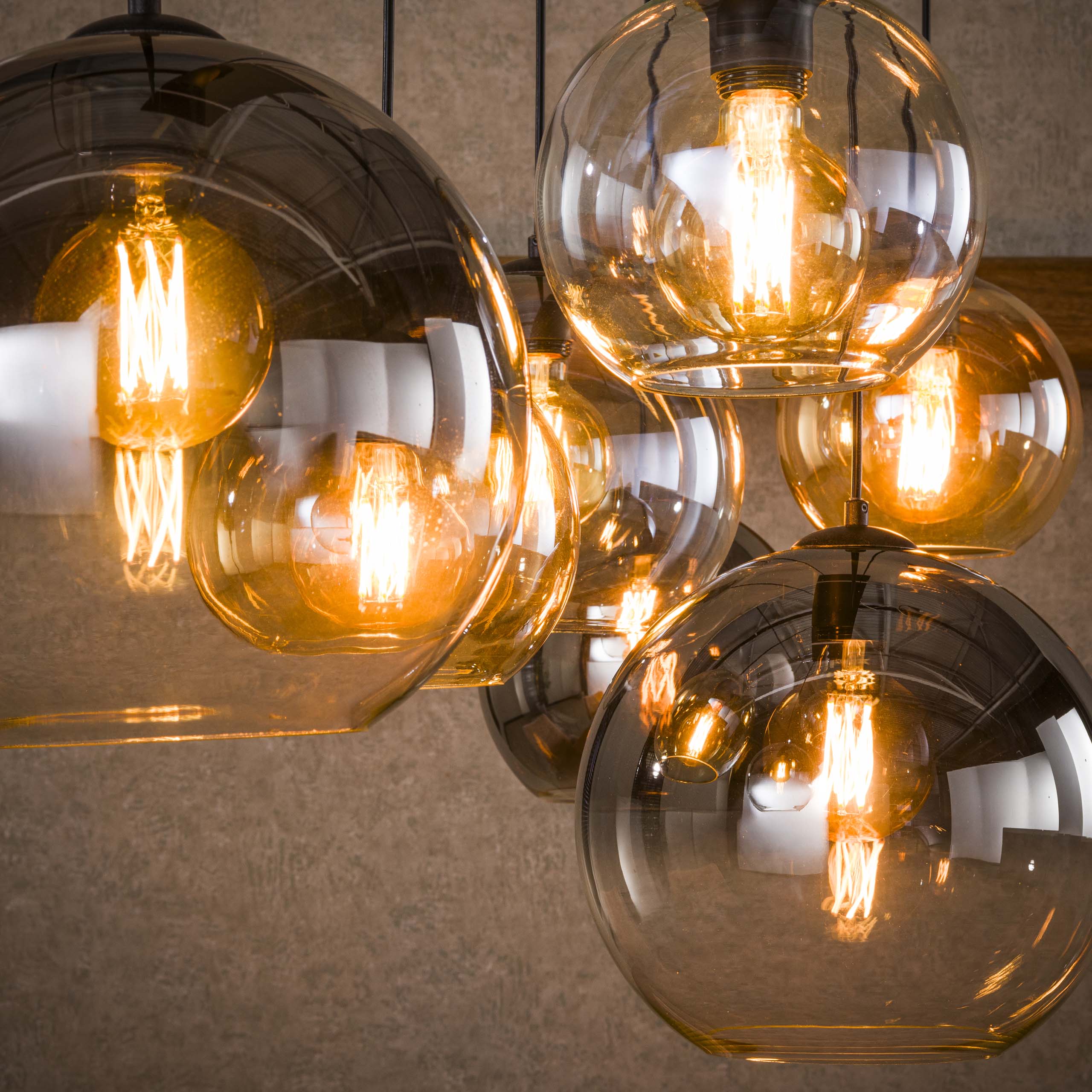 Hanglamp Multi Globe 4+3L