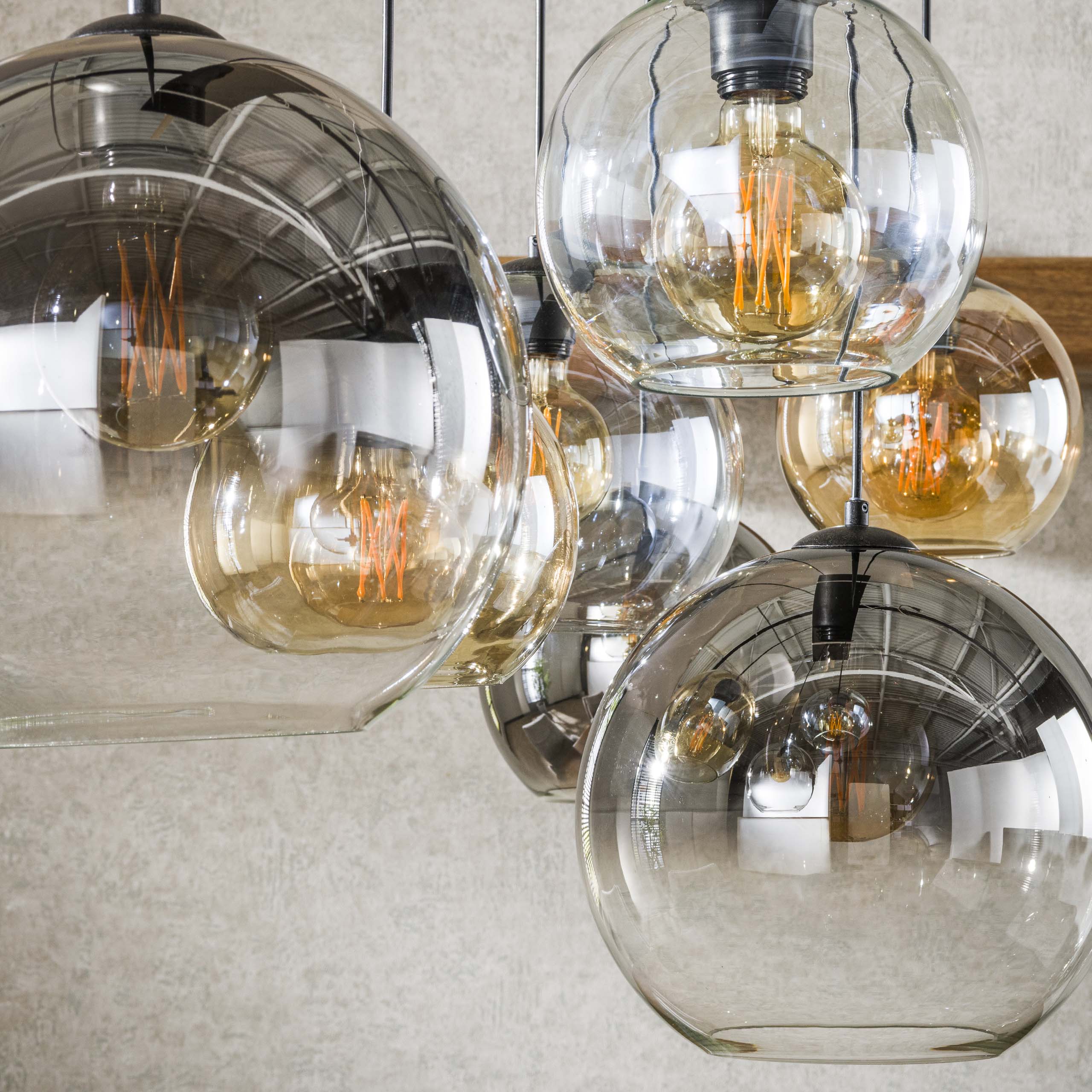 Hanglamp Multi Globe 4+3L