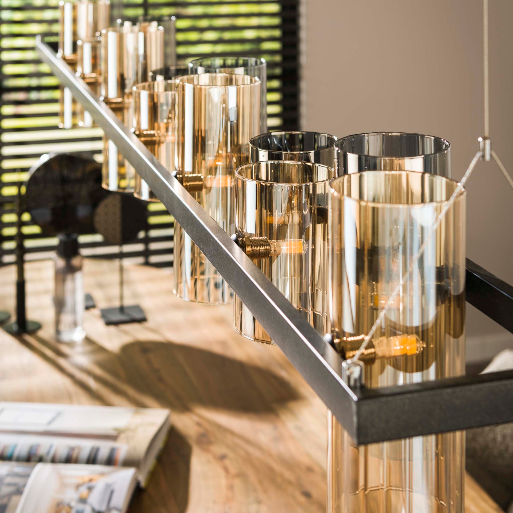 Hanglamp Cylinder Glass 14L