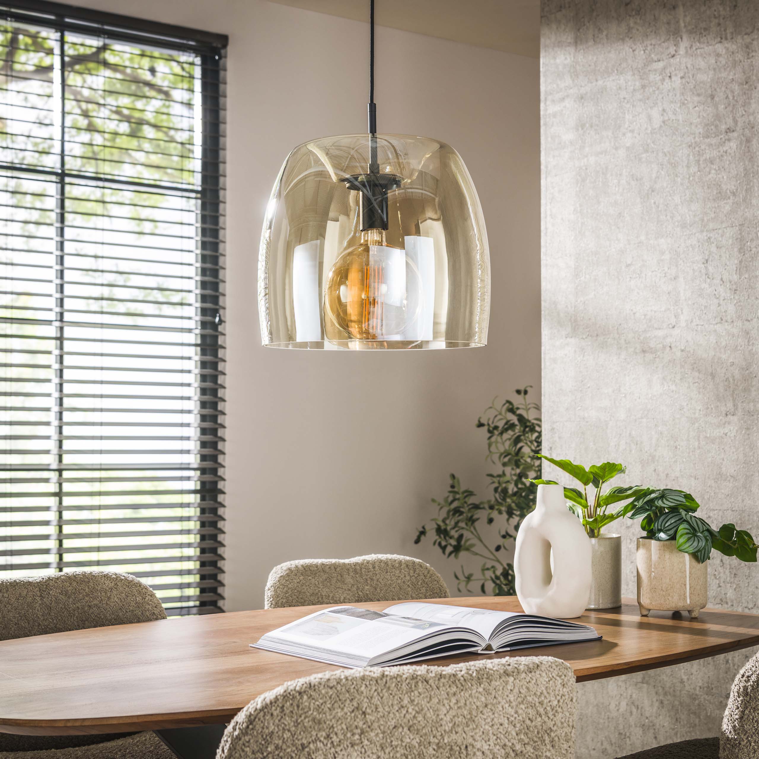 Hanglamp Drift Glass 1L