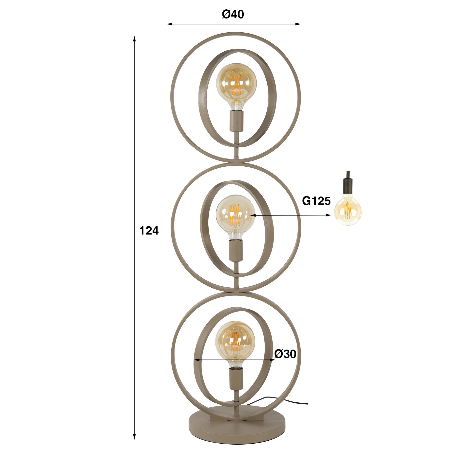 Vloerlamp Turn Around 3L