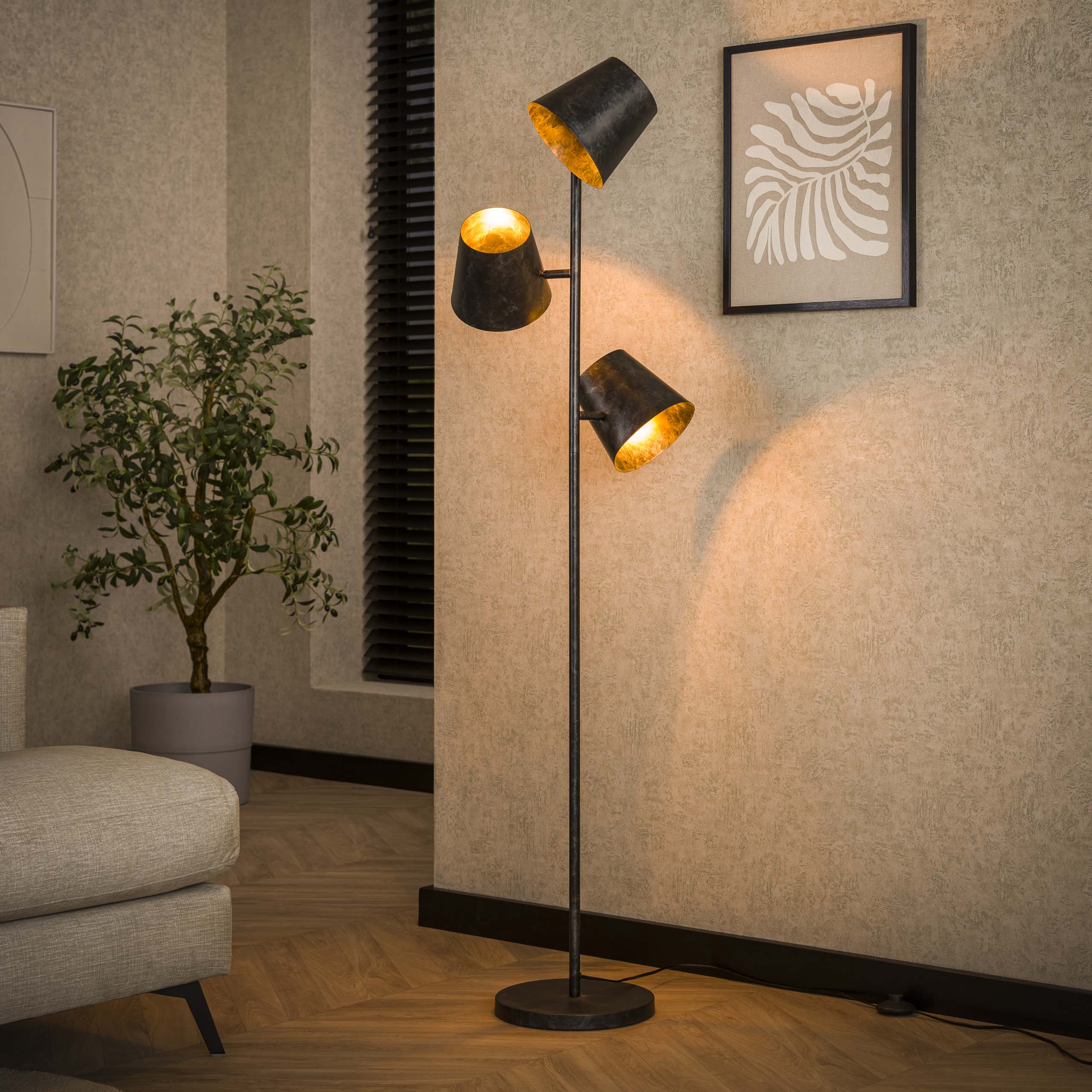 Vloerlamp Kinetic 3L