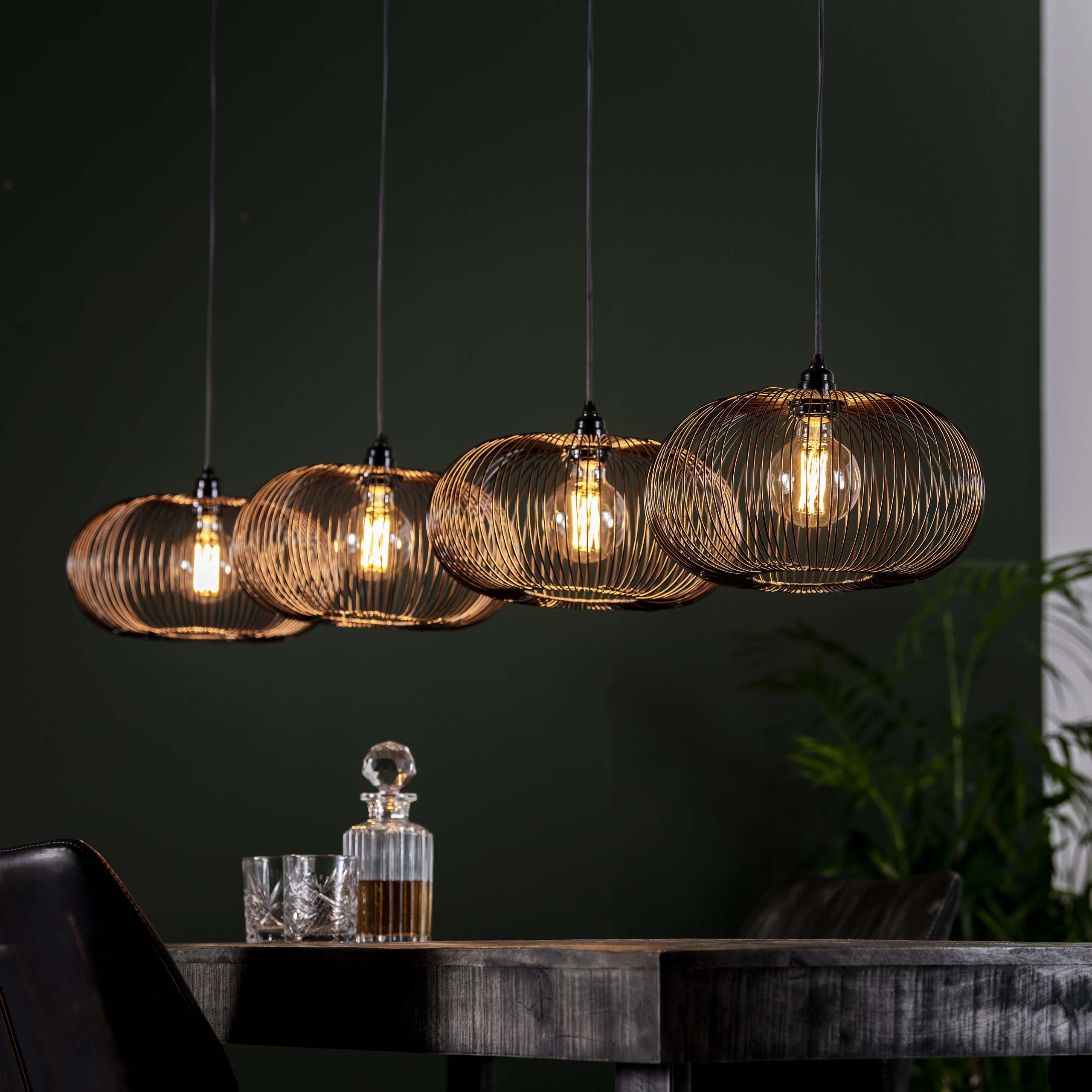 Hanglamp Copper Twist 4L