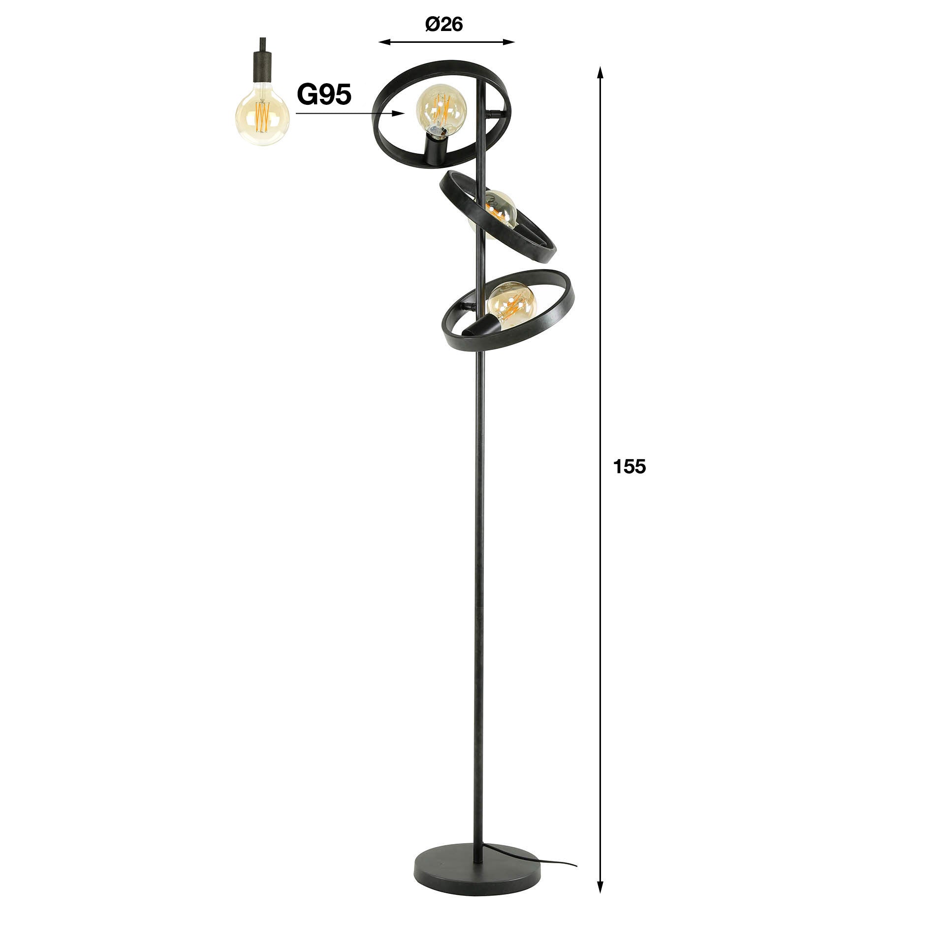 Stehleuchte Hover 3L