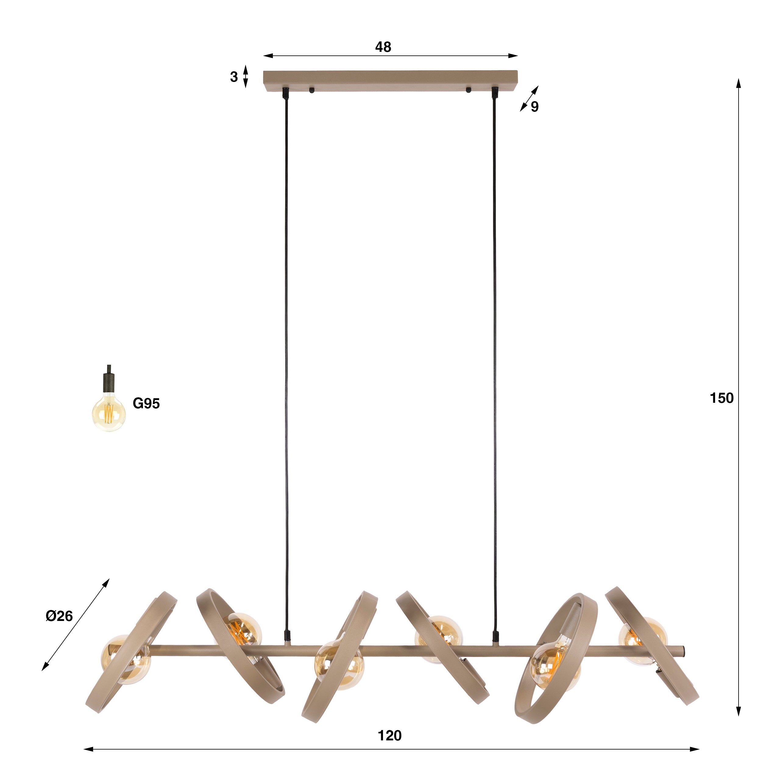 Hanglamp Hover 6L