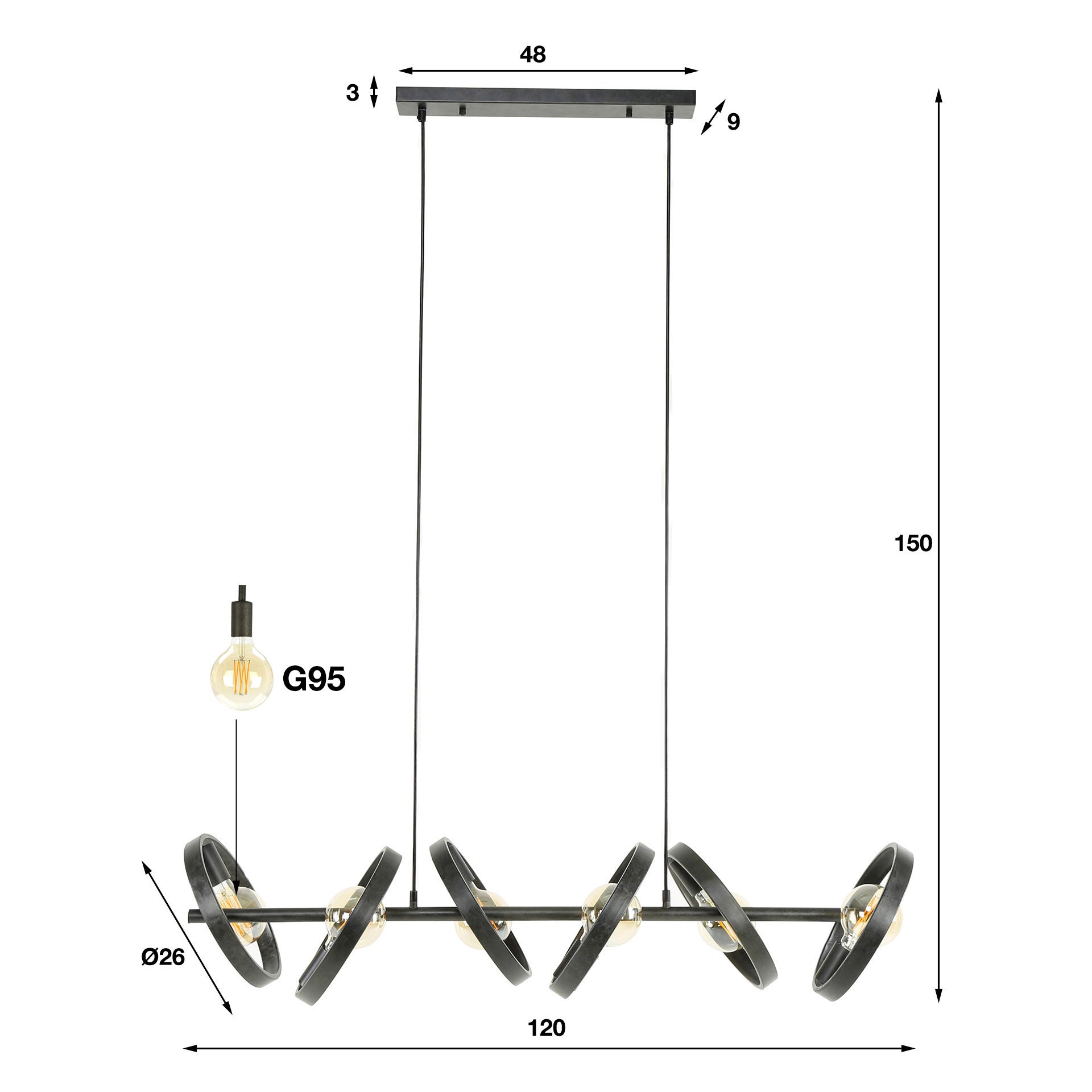 Hanglamp Hover 6L