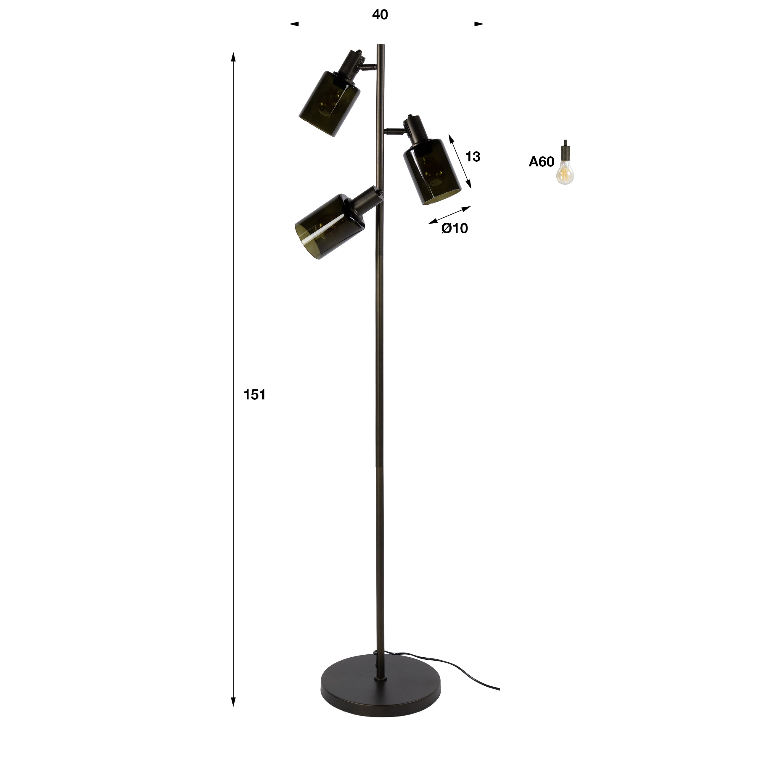 Vloerlamp Sepiora 3L - foto 4