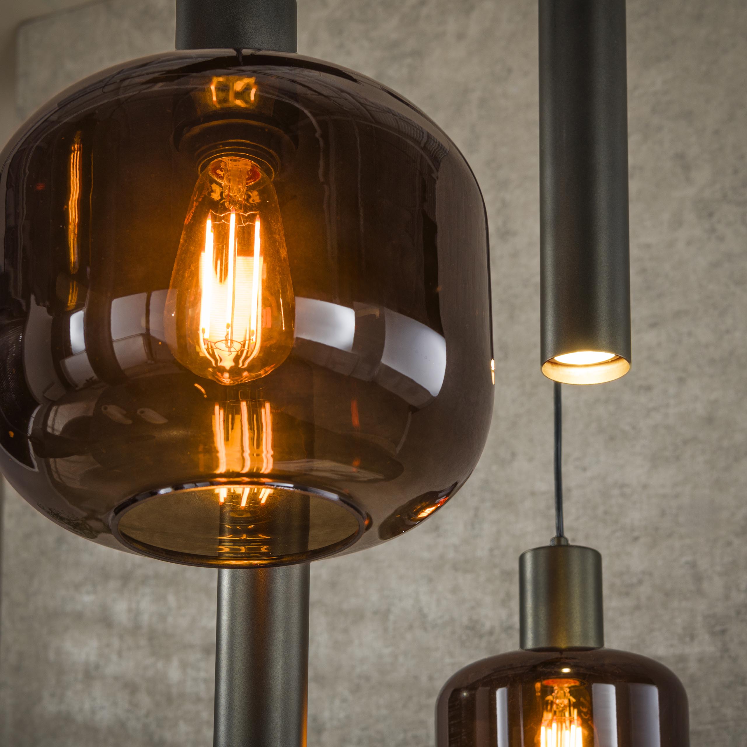 Hanglamp Bronza 4+3L