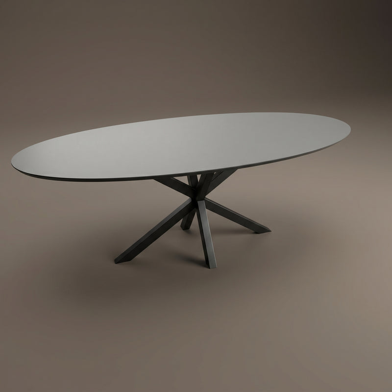 Fenix Grigrio Antrim eettafel - Ovaal - Matrix onderstel | Industrial Home