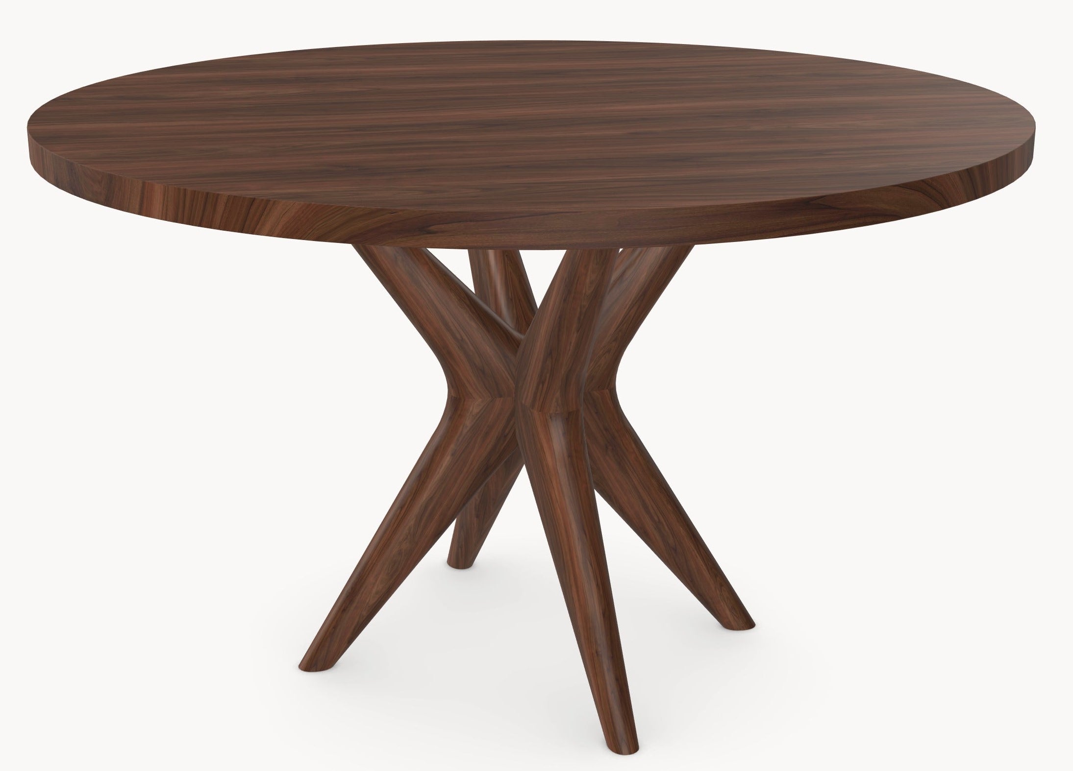 Walnoot houten eettafel - Rond - Nica walnoot sfeerbeeld 2 - Industrial Home