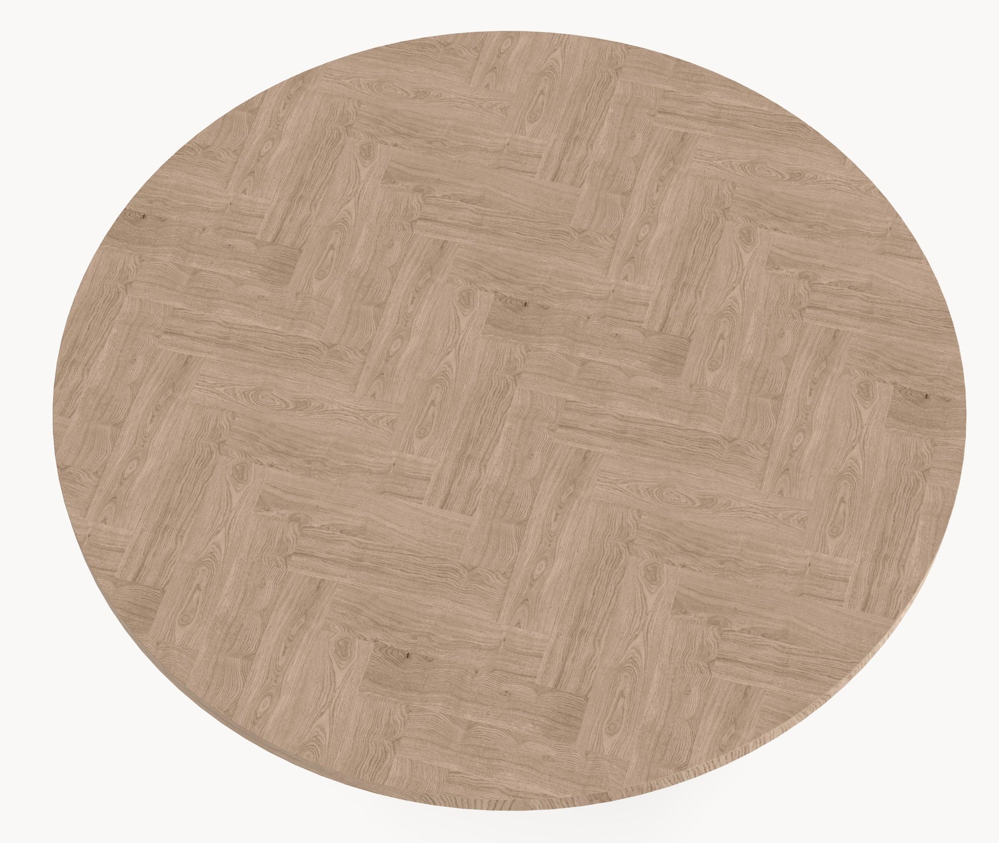 Eiken visgraat eettafel - Rond - Pole eiken - Japandi sfeerbeeld 3 - Industrial Home