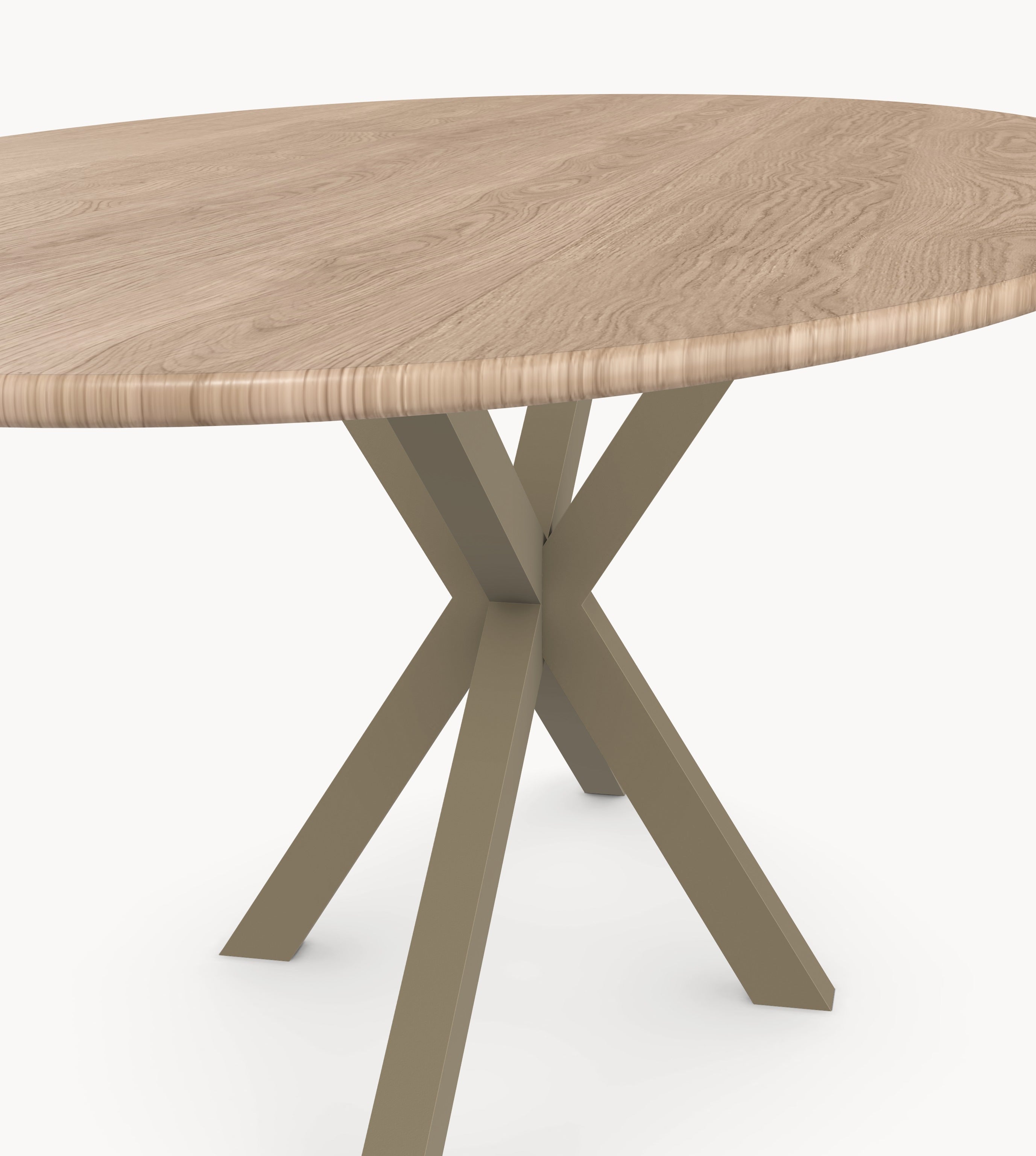 Eiken eetafel - Ovaal - Matrix onderstel