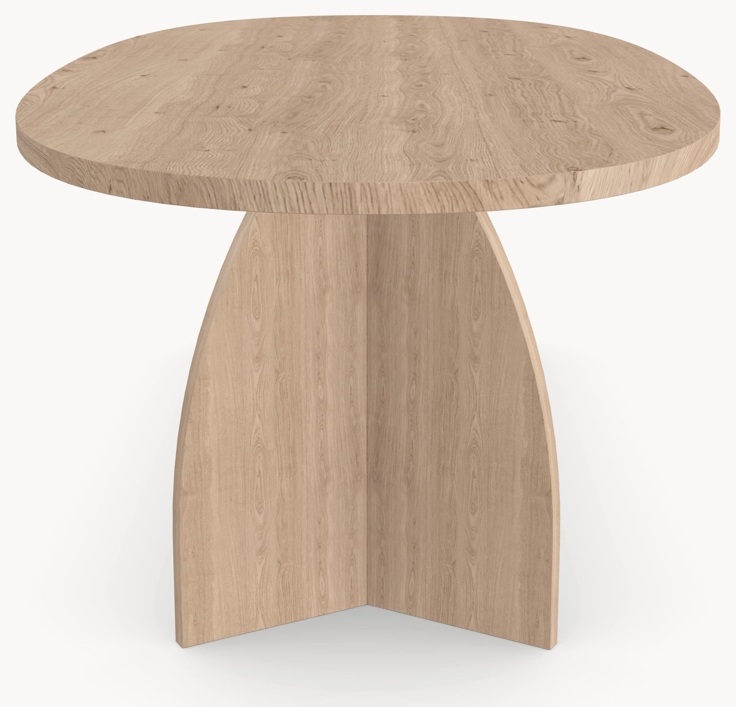 Eiken massief eettafel - Deens Rond - V eiken Eiken sfeerbeeld 3 - Industrial Home