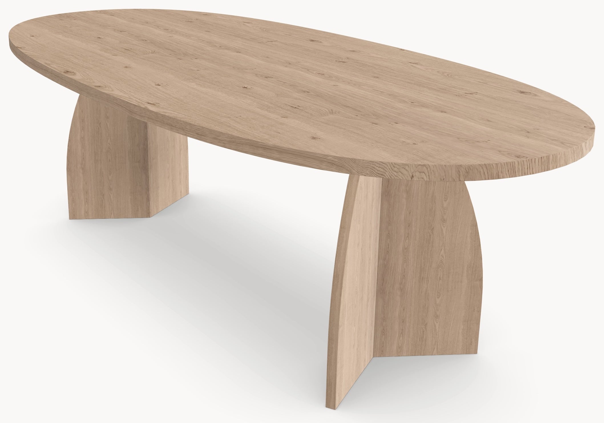 Eiken massief eettafel - Deens Rond - V eiken Eiken sfeerbeeld 4 - Industrial Home