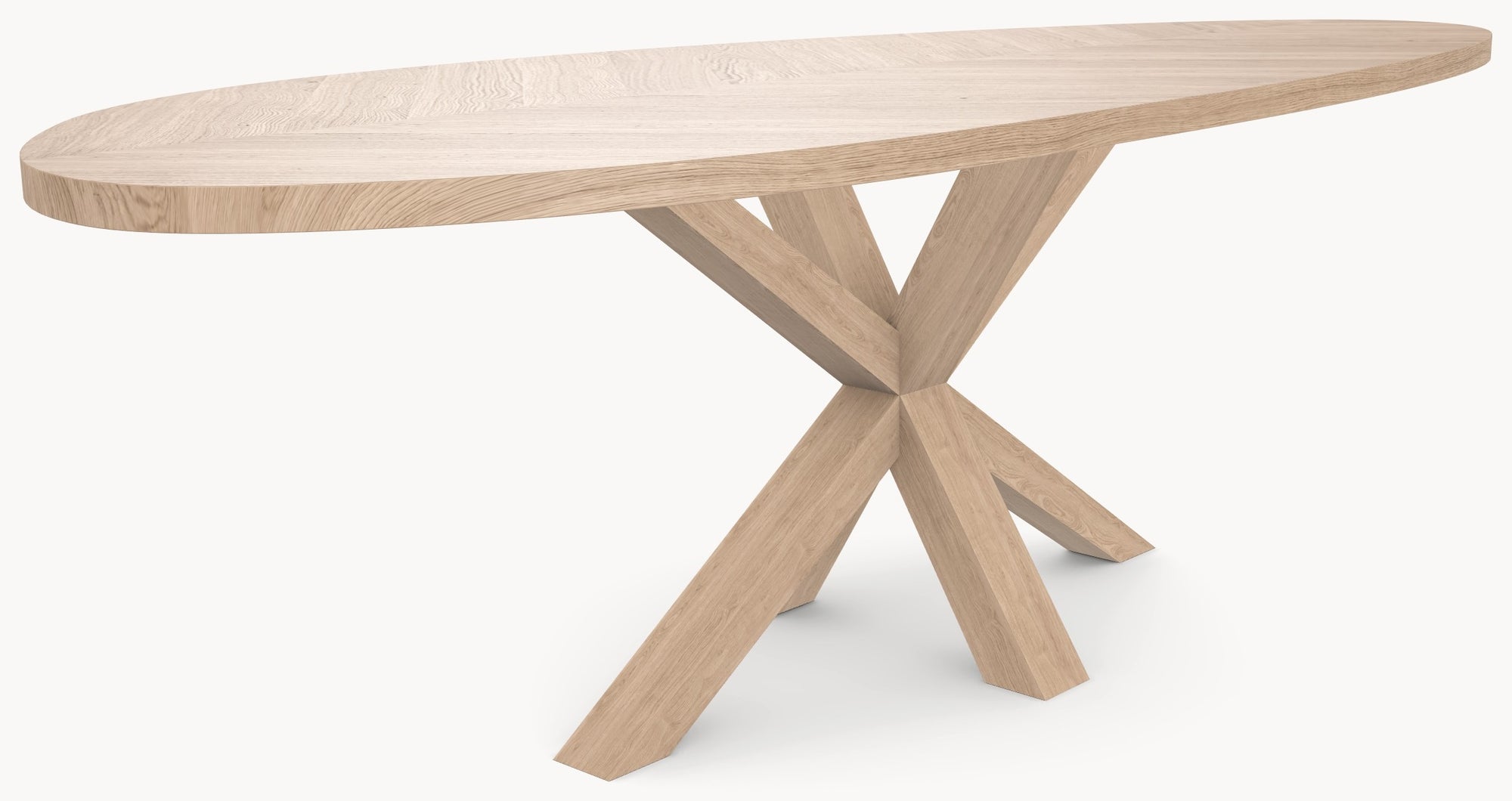 Visgraat eiken eettafel - Kiezel B - Matrix Eiken sfeerbeeld 5 - Industrial Home