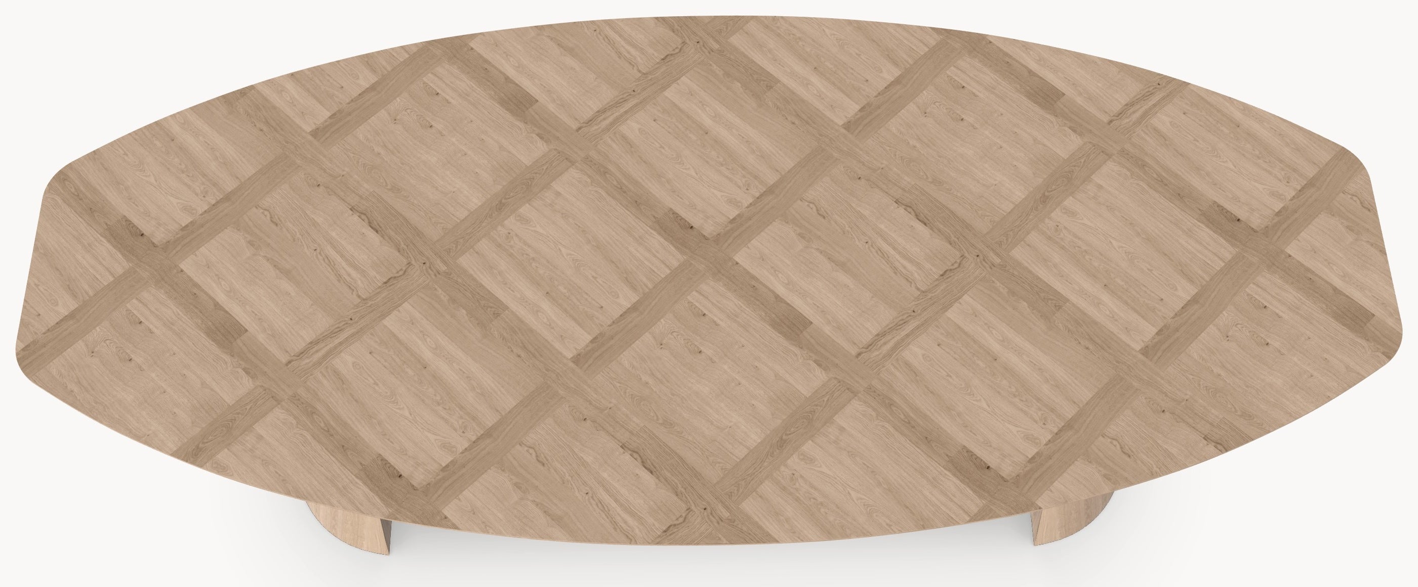 Visgraat eiken Versailles eettafel - Half Ovaal - 2 Half cones eiken Eiken sfeerbeeld 5 - Industrial Home