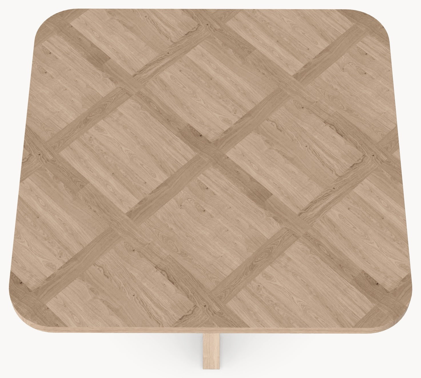 Visgraat eiken eettafel Versailles - Vierkant - Eiken Matrix sfeerbeeld 3 - Industrial Home