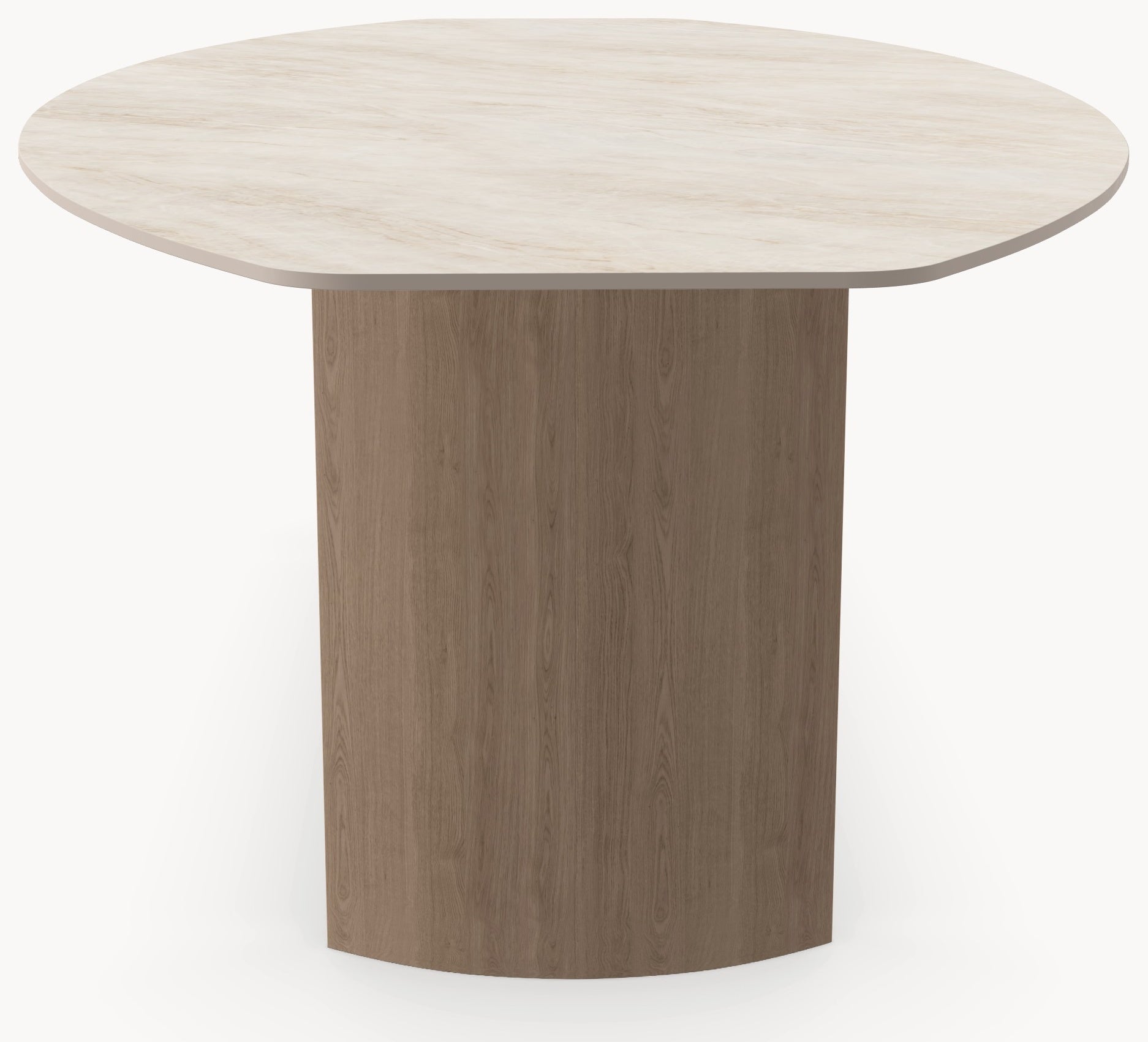 Keramiek eettafel Taj Mahal- Half Ovaal - Half Moon Eiken sfeerbeeld 4 - Industrial Home