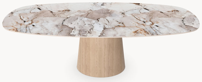 Keramiek eettafel Magellano - Deens Recht - Cone Eiken sfeerbeeld 2 - Industrial Home