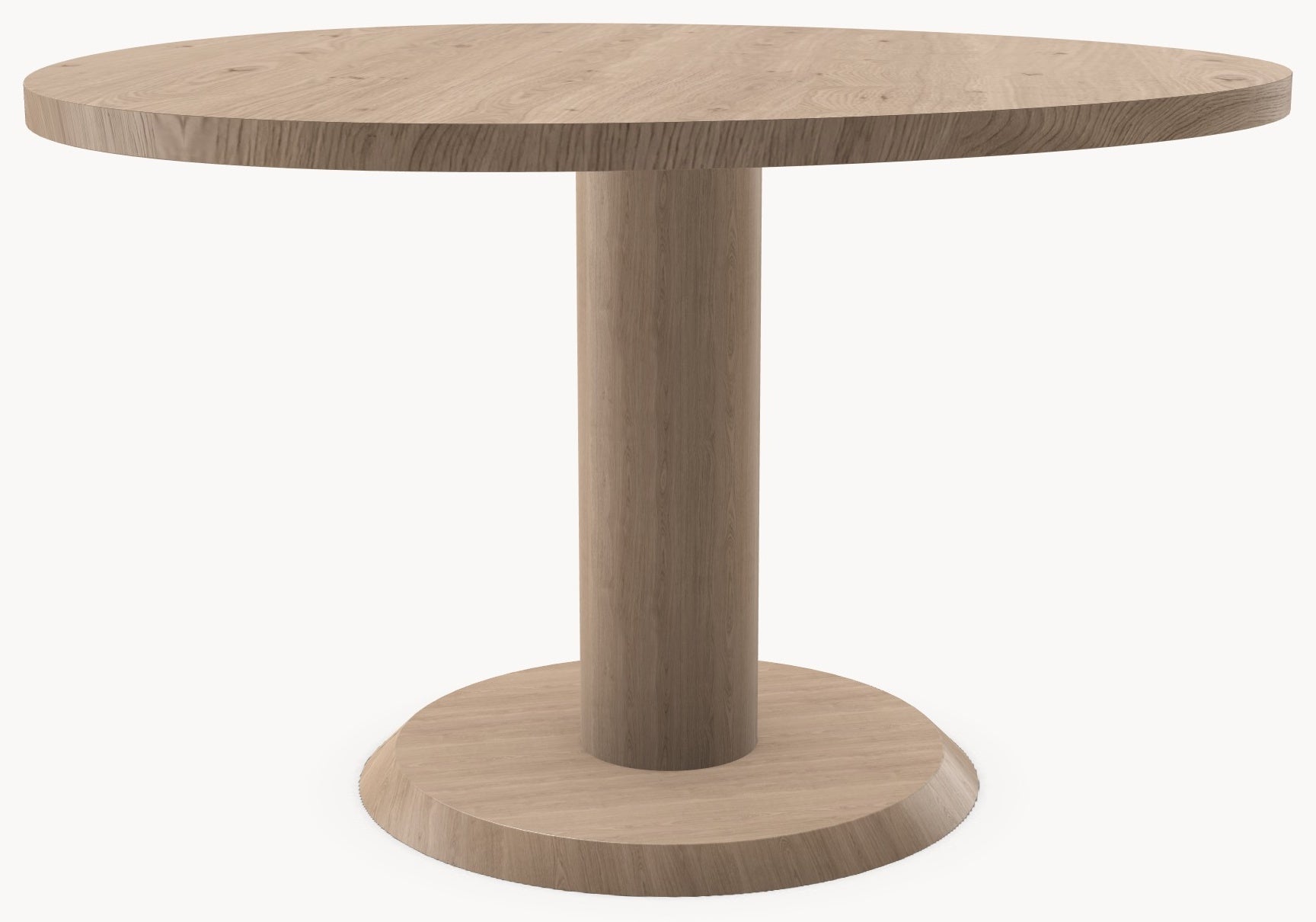 Eiken massief eettafel - Organisch Rond - Sol Eiken sfeerbeeld 2 - Industrial Home