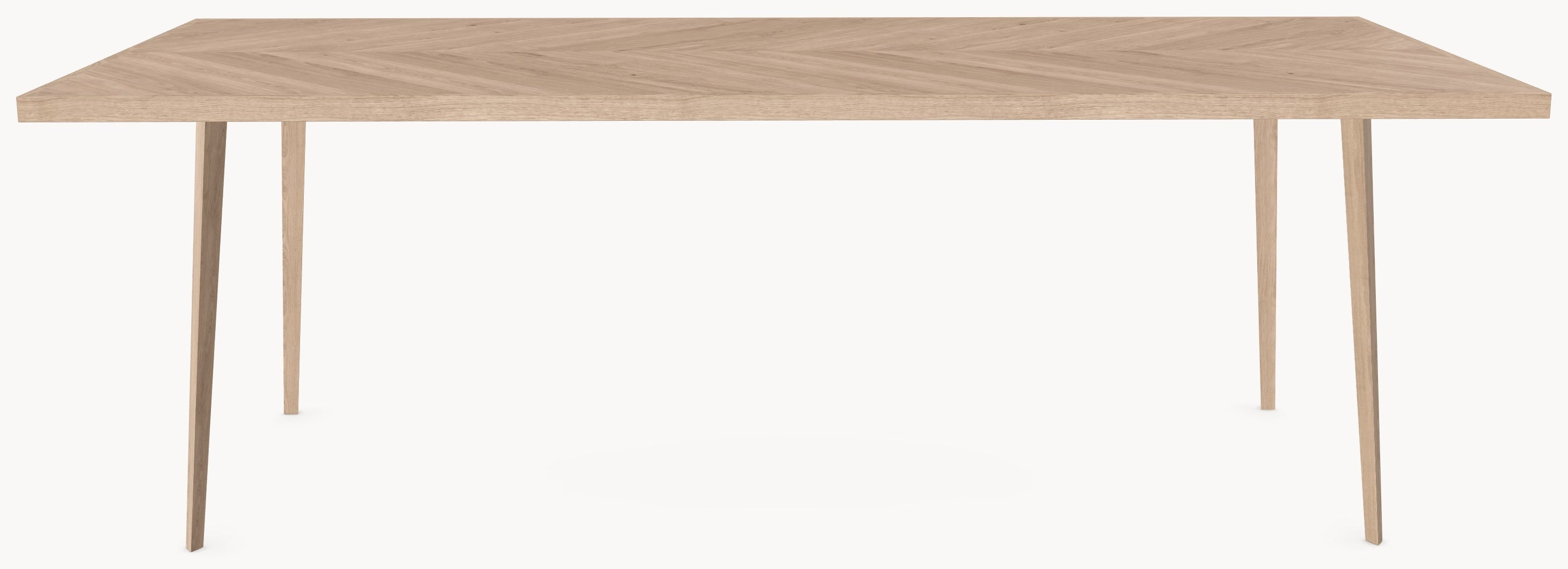 Visgraat eiken eettafel - Recht - Triangle Eiken sfeerbeeld 2 - Industrial Home