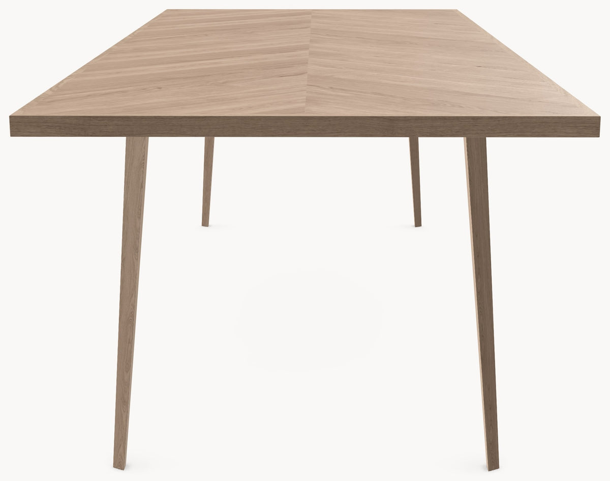 Visgraat eiken eettafel - Recht - Triangle Eiken sfeerbeeld 5 - Industrial Home