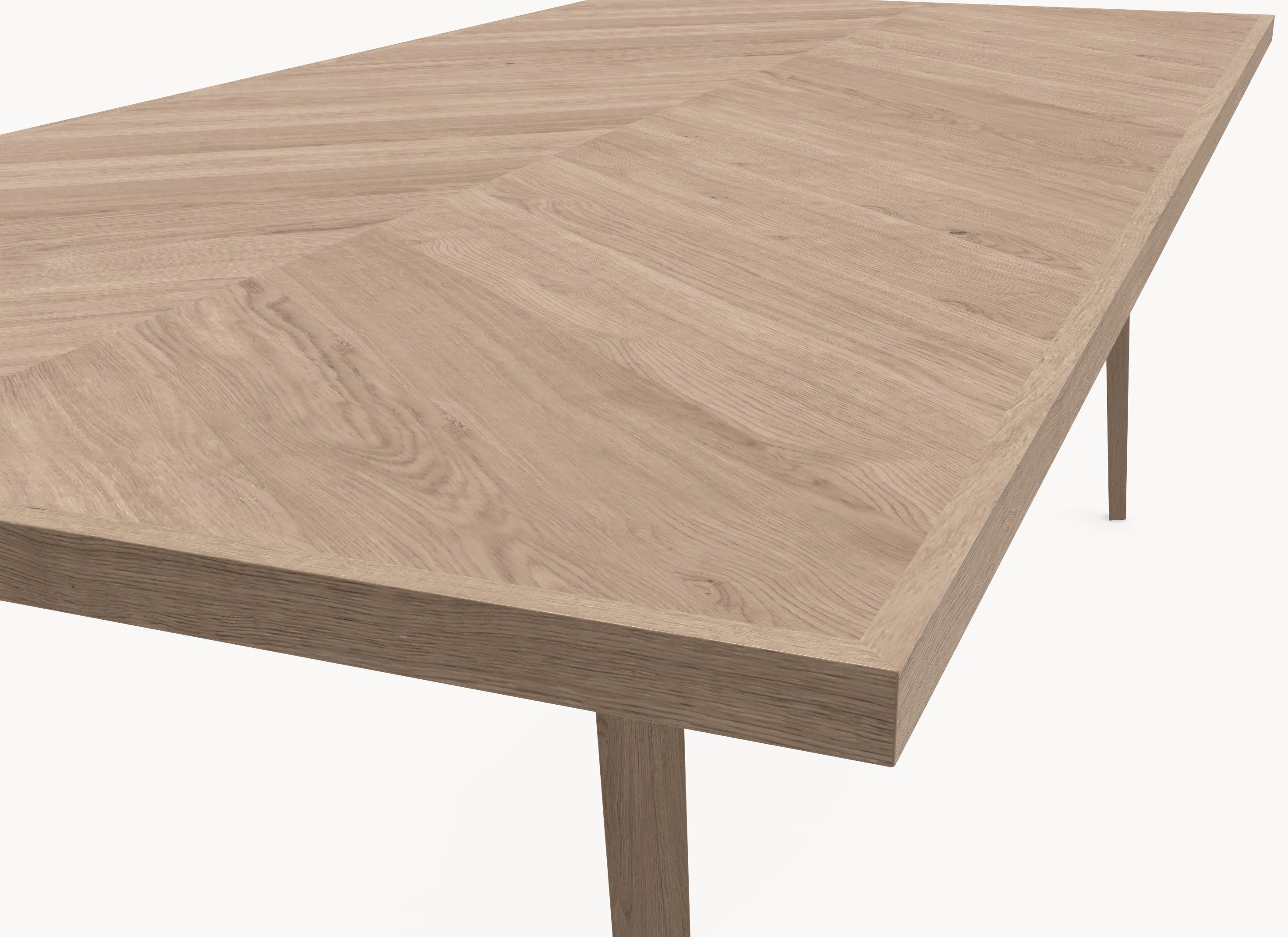 Visgraat eiken eettafel - Recht - Triangle Eiken sfeerbeeld 4 - Industrial Home