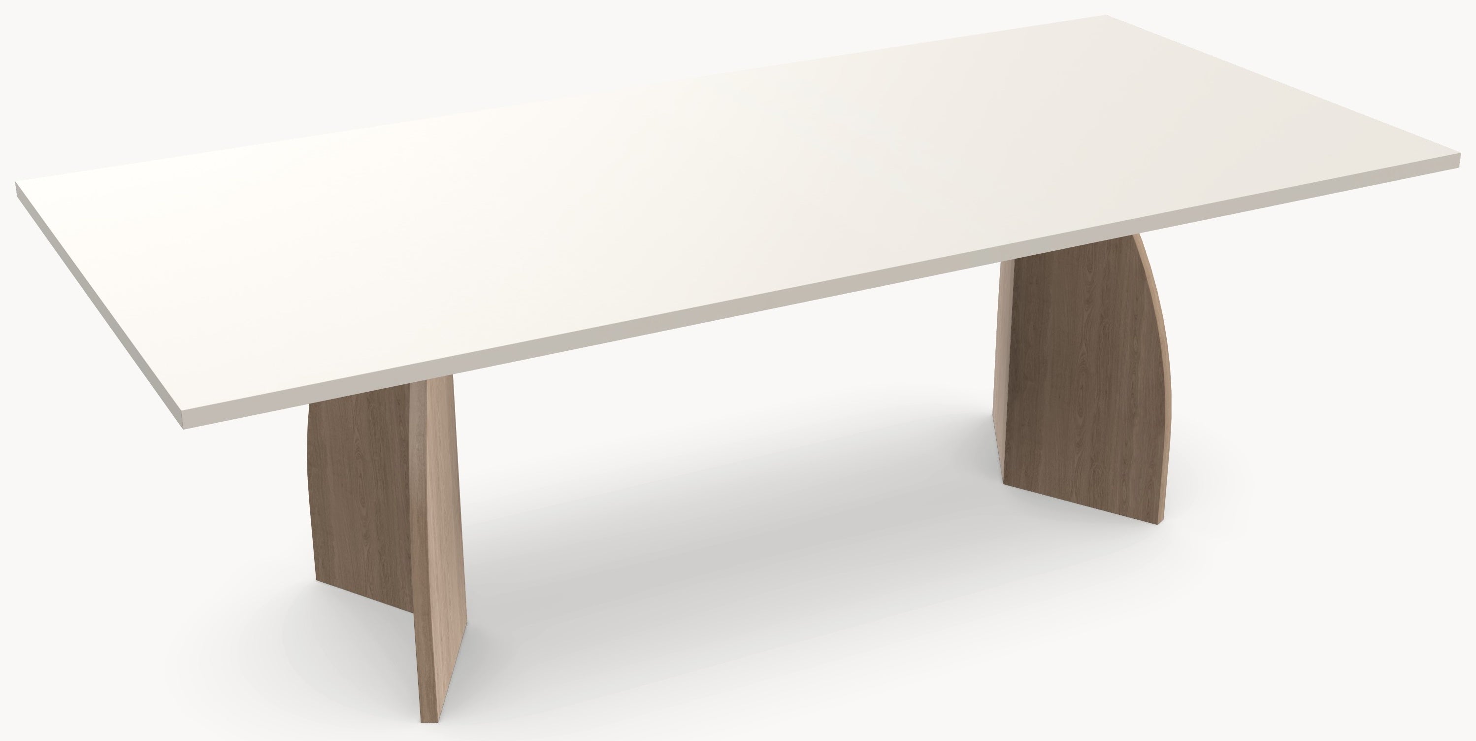 HPL eettafel Seashell - Recht - V eiken - Japandi - Industrial Home