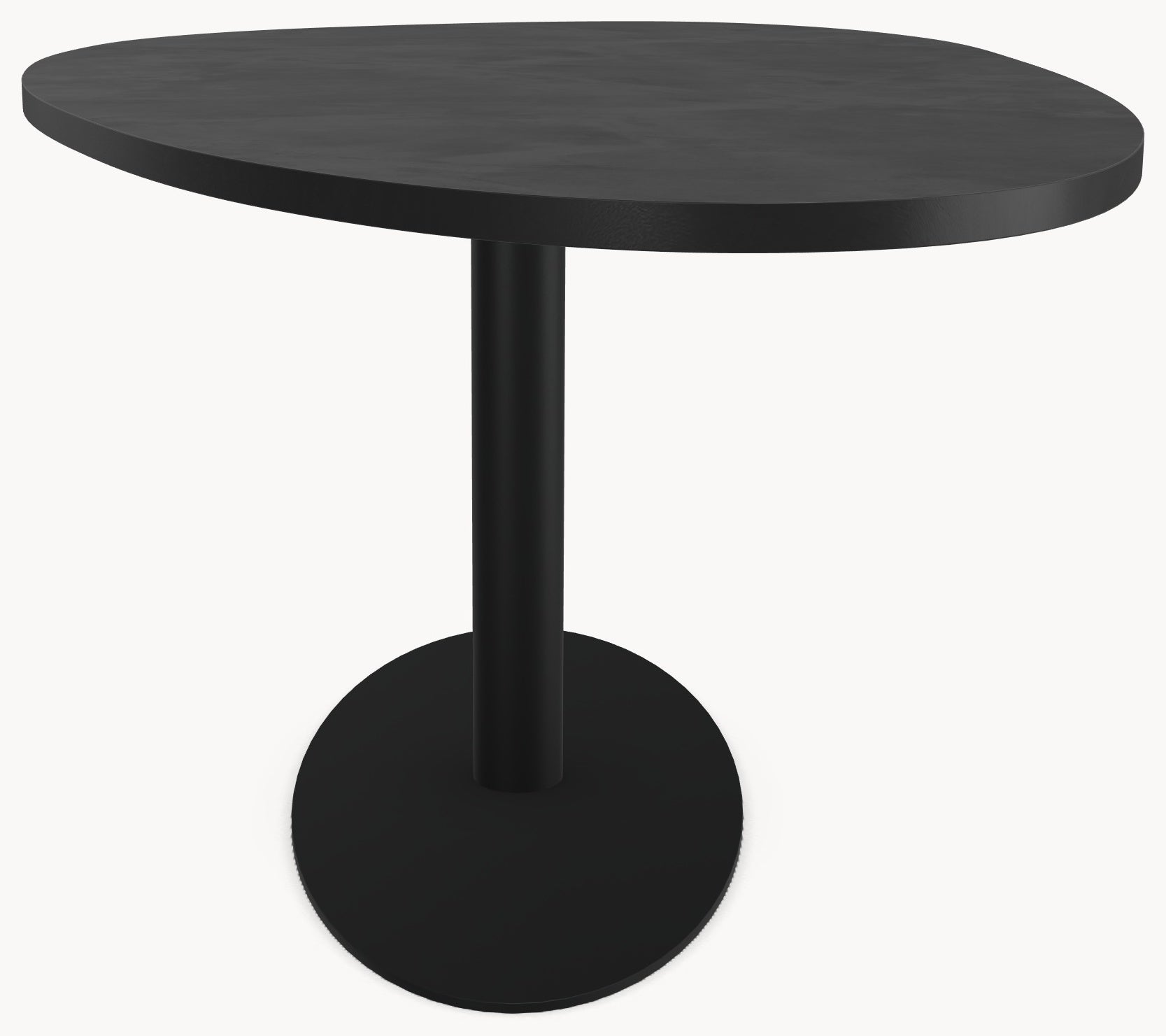 HPL eettafel Dark Concrete - Organisch-B - Cone Oval eiken - Japandi sfeerbeeld 3 - Industrial Home