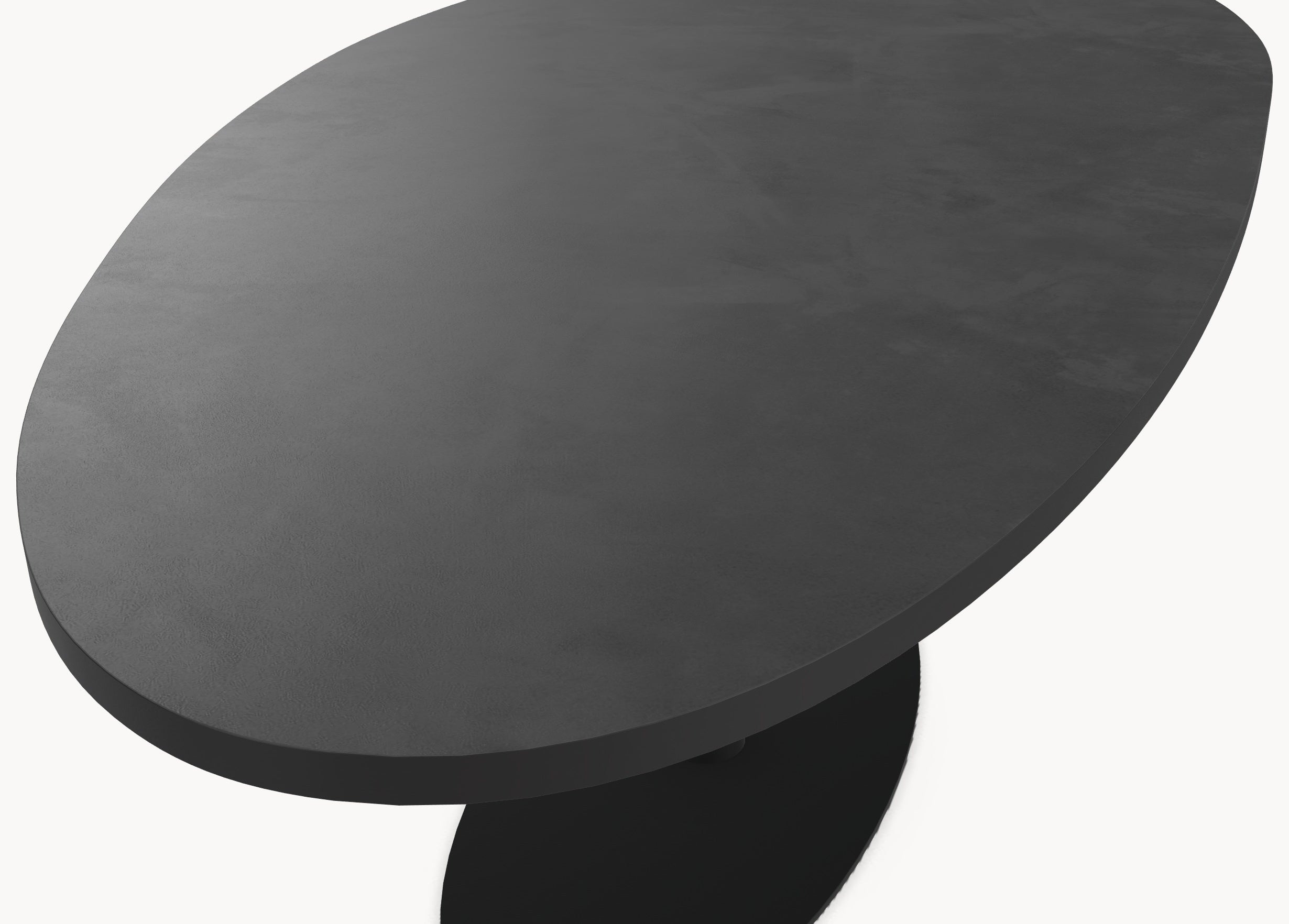 HPL eettafel Dark Concrete - Organisch-B - Cone Oval eiken - Japandi sfeerbeeld 4 - Industrial Home