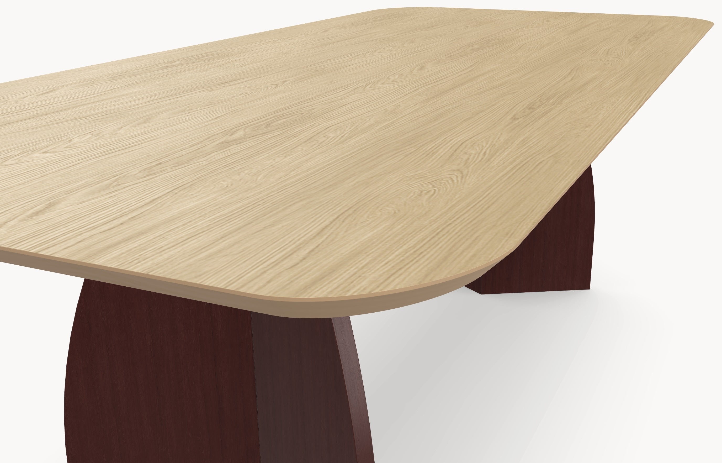 HPL eettafel Casella Oak Light Natural - Recht Rond - V eiken - Japandi sfeerbeeld 3 - Industrial Home