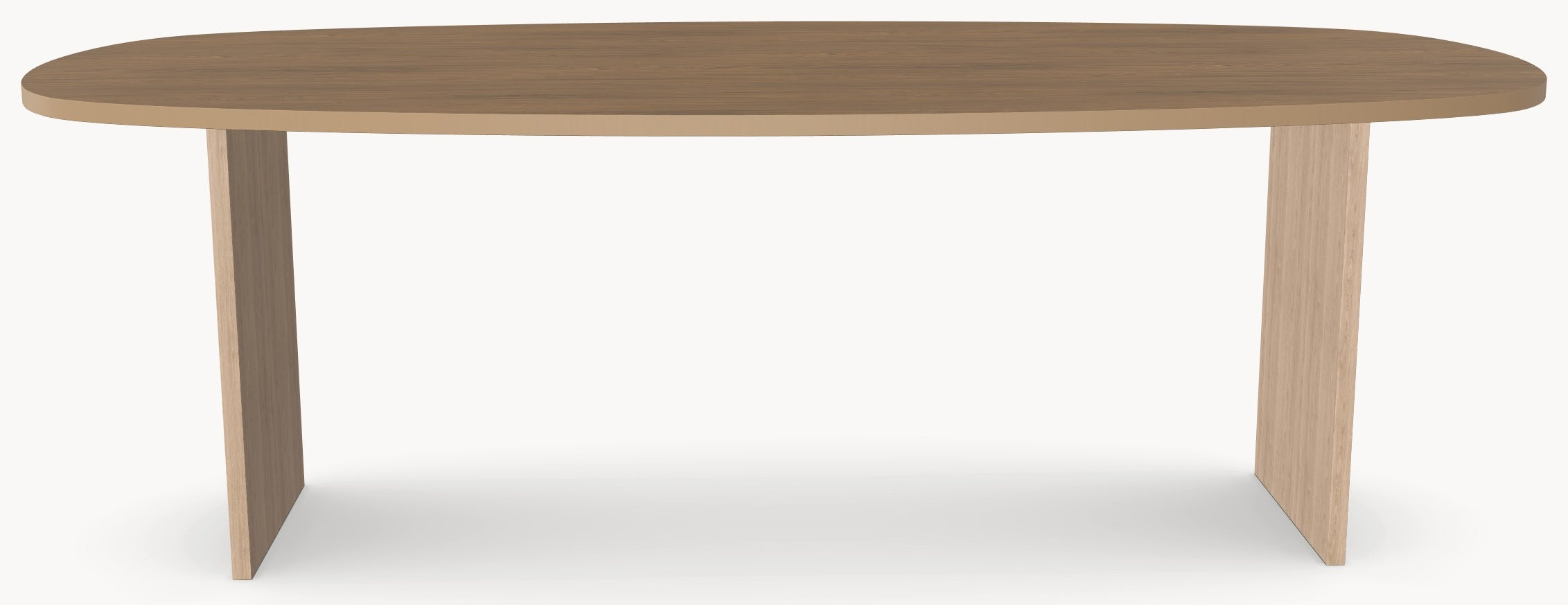 HPL eettafel Casella Oak Brown - Deens Ovaal Recht - Wall eiken - Japandi sfeerbeeld 2 - Industrial Home