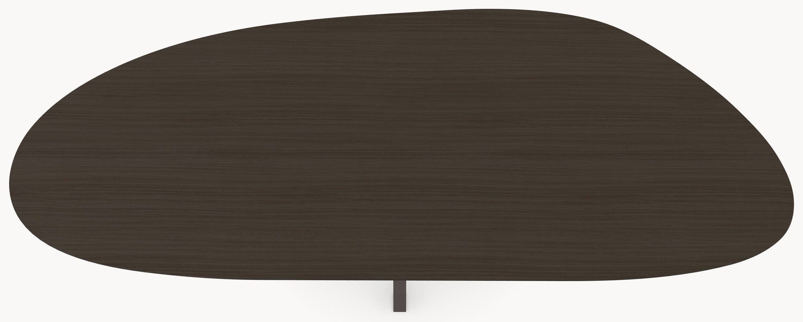 HPL eettafel Oak Brown - Organisch-A - Matrix Black Brown Metaal