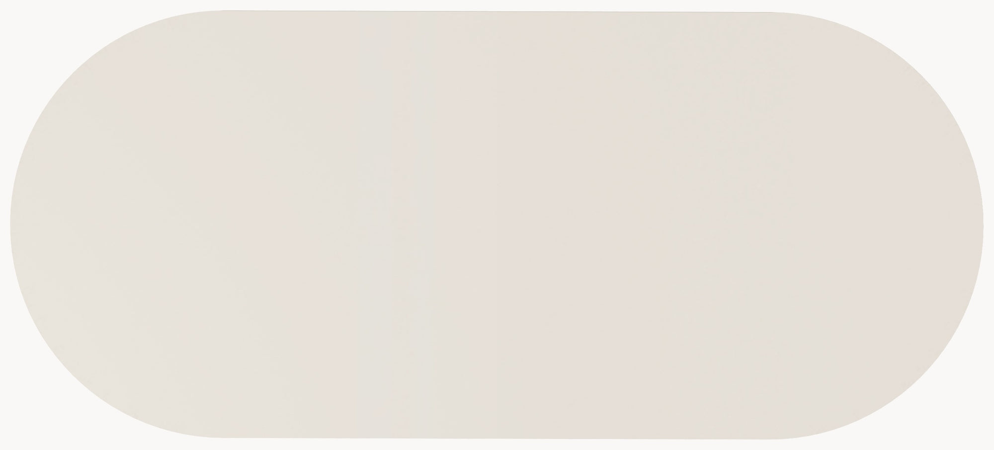 HPL eettafel Seashell - Plat Ovaal - 2 Halfcones eiken - Japandi