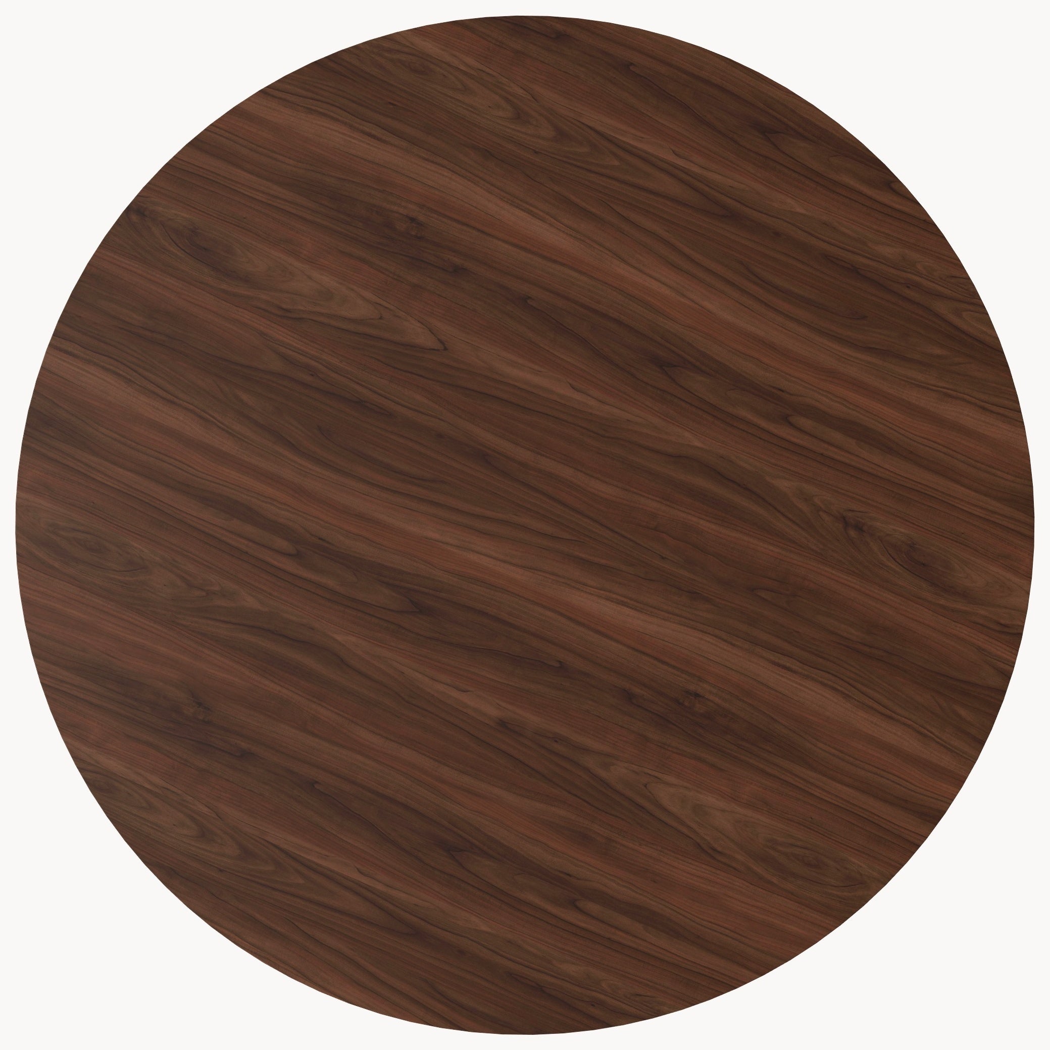 Walnoot houten eettafel - Rond - Amea walnoot onderstel