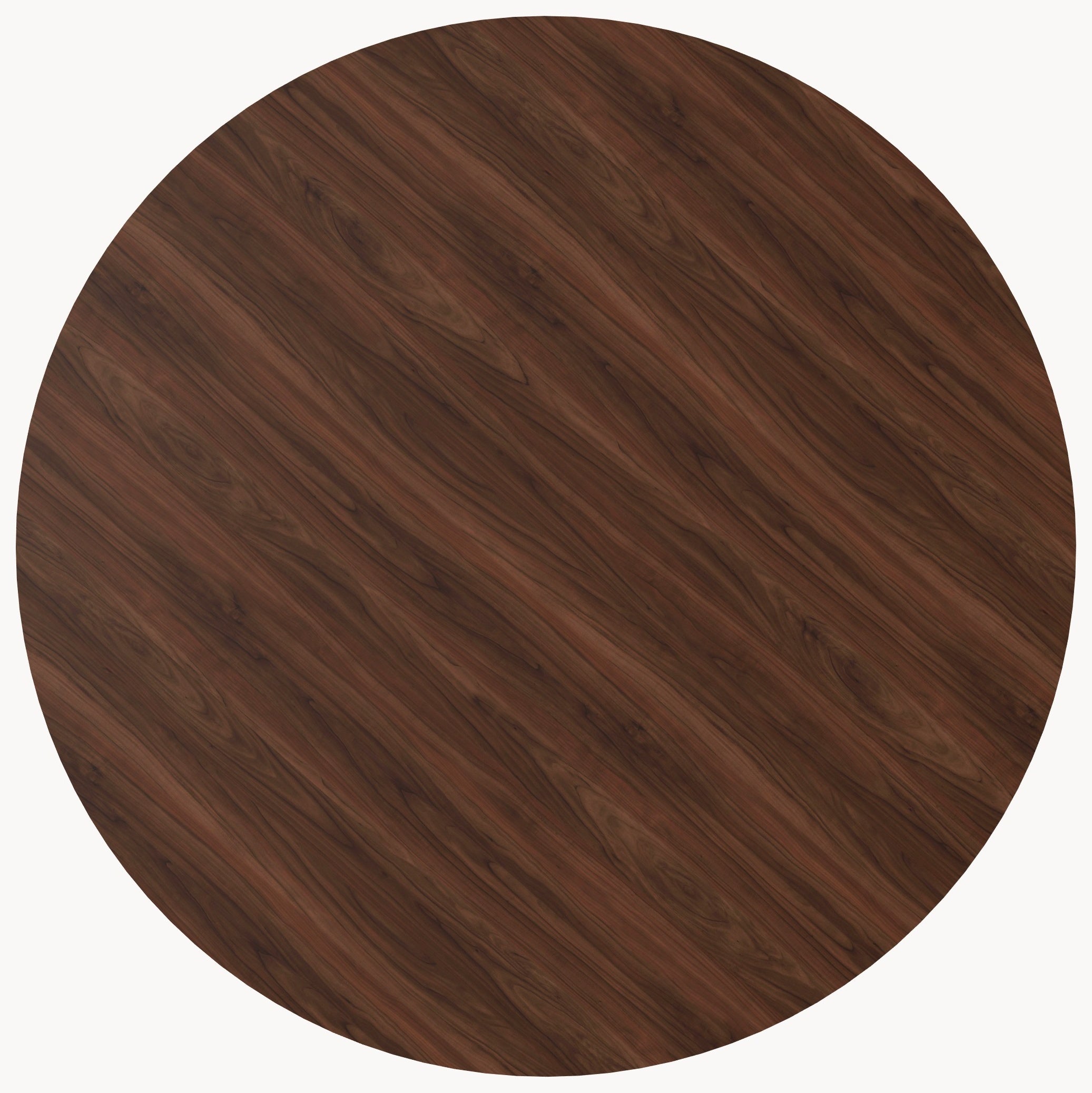 Walnoot houten eettafel - Rond - Flux walnoot onderstel