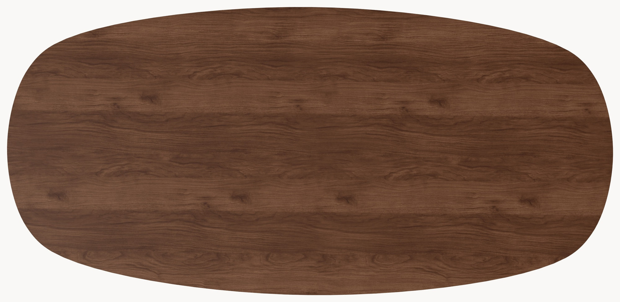 Walnoot eettafel - Deens Recht - Triangle walnoot onderstel — productfoto 7