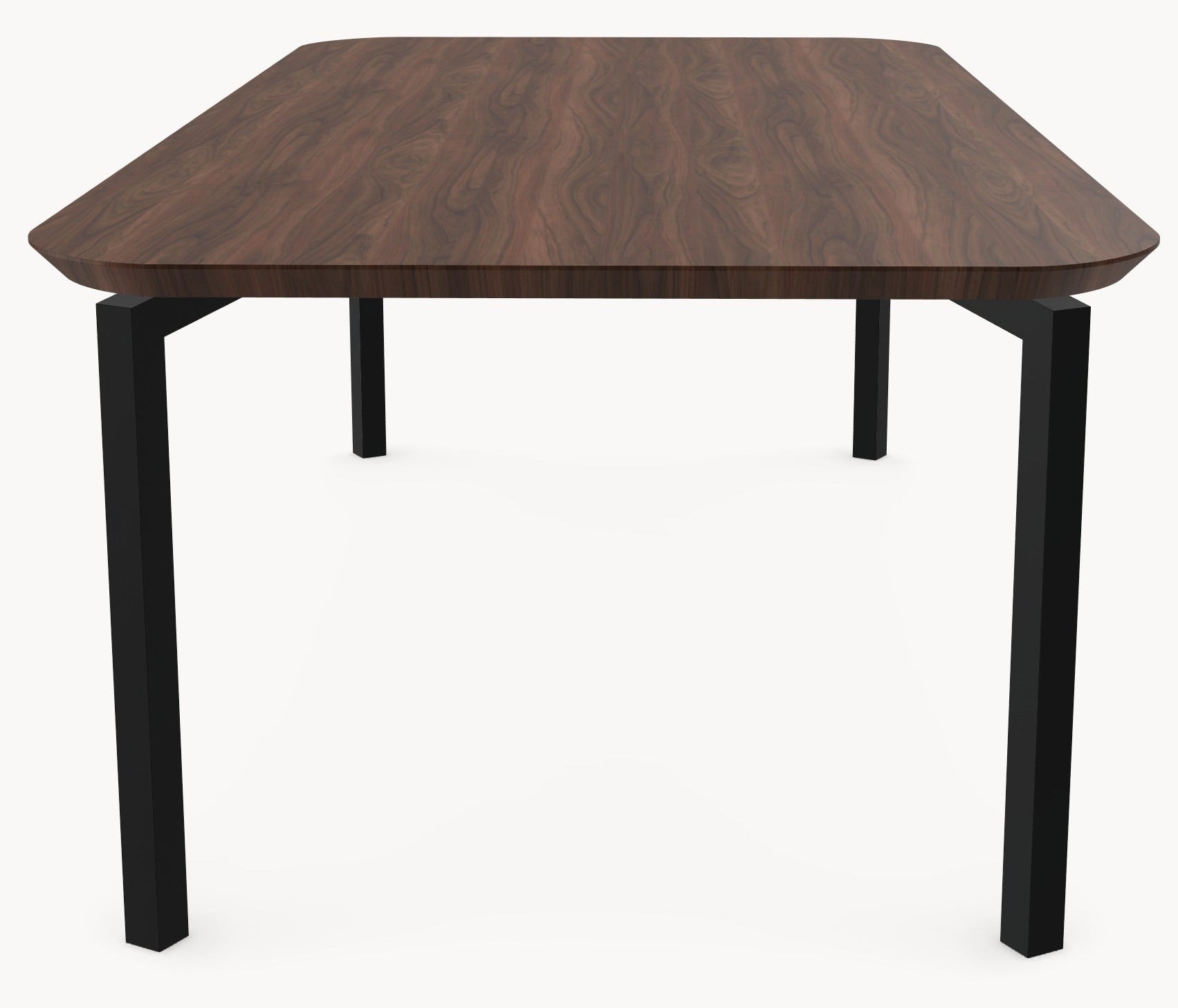 Walnoot massieve eettafel - Recht Rond - Hook sfeerbeeld 2 - Industrial Home