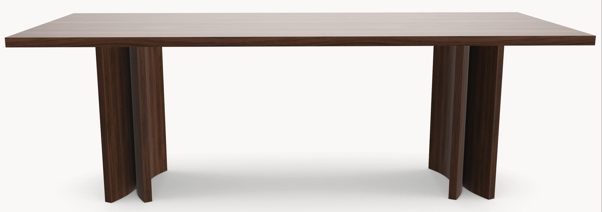 Walnoot eettafel - Recht - Double Moon Walnoot- Japandi sfeerbeeld 3 - Industrial Home