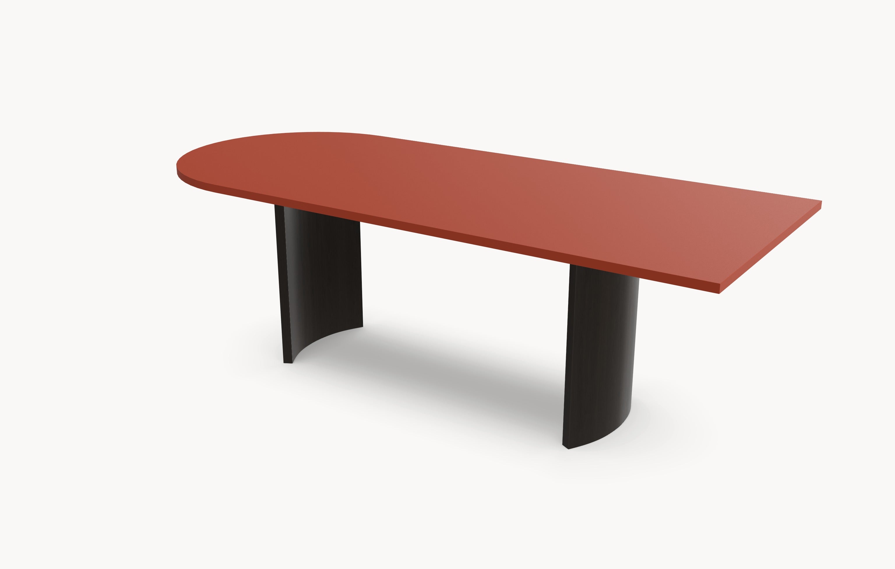 Fenix Rosso Namib eettafel - Recht Rond - Double Moon - Japandi sfeerbeeld 4 - Industrial Home