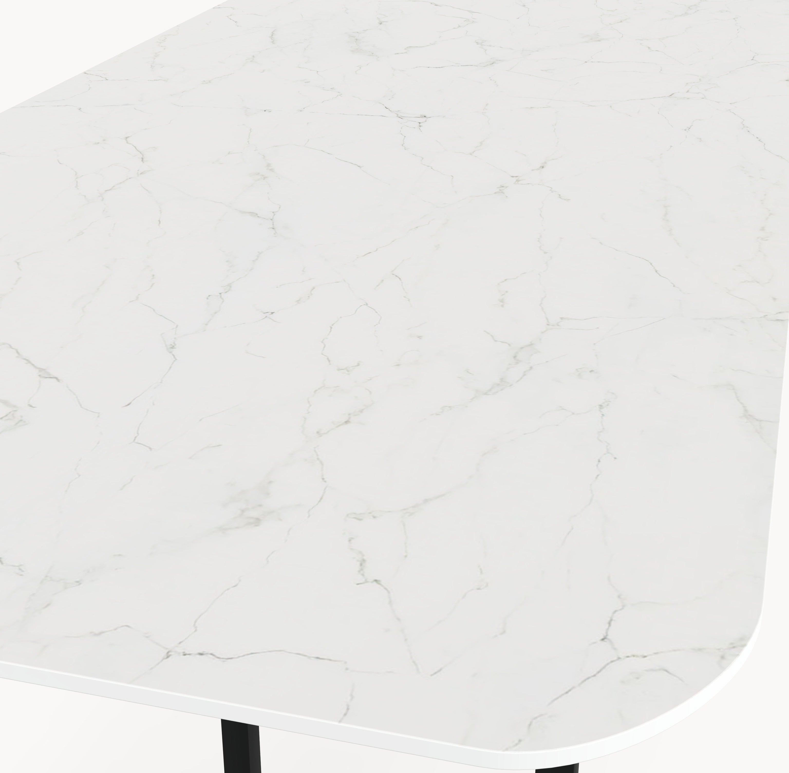 Keramische tafel Calacatta Glory - Recht Rond - T onderstel sfeerbeeld 3 - Industrial Home