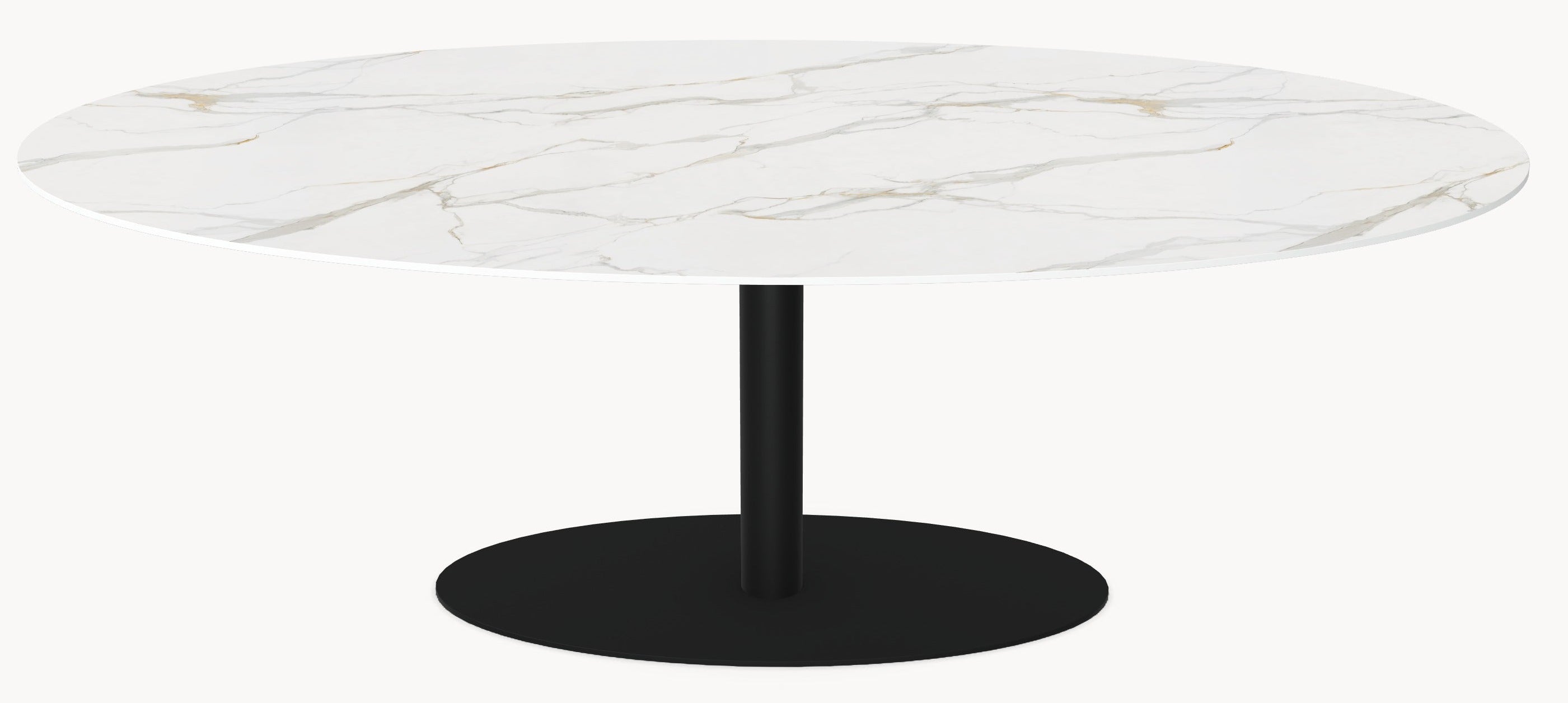 Keramische tafel Calacatta Oro - Ovaal - Ossy onderstel sfeerbeeld 3 - Industrial Home