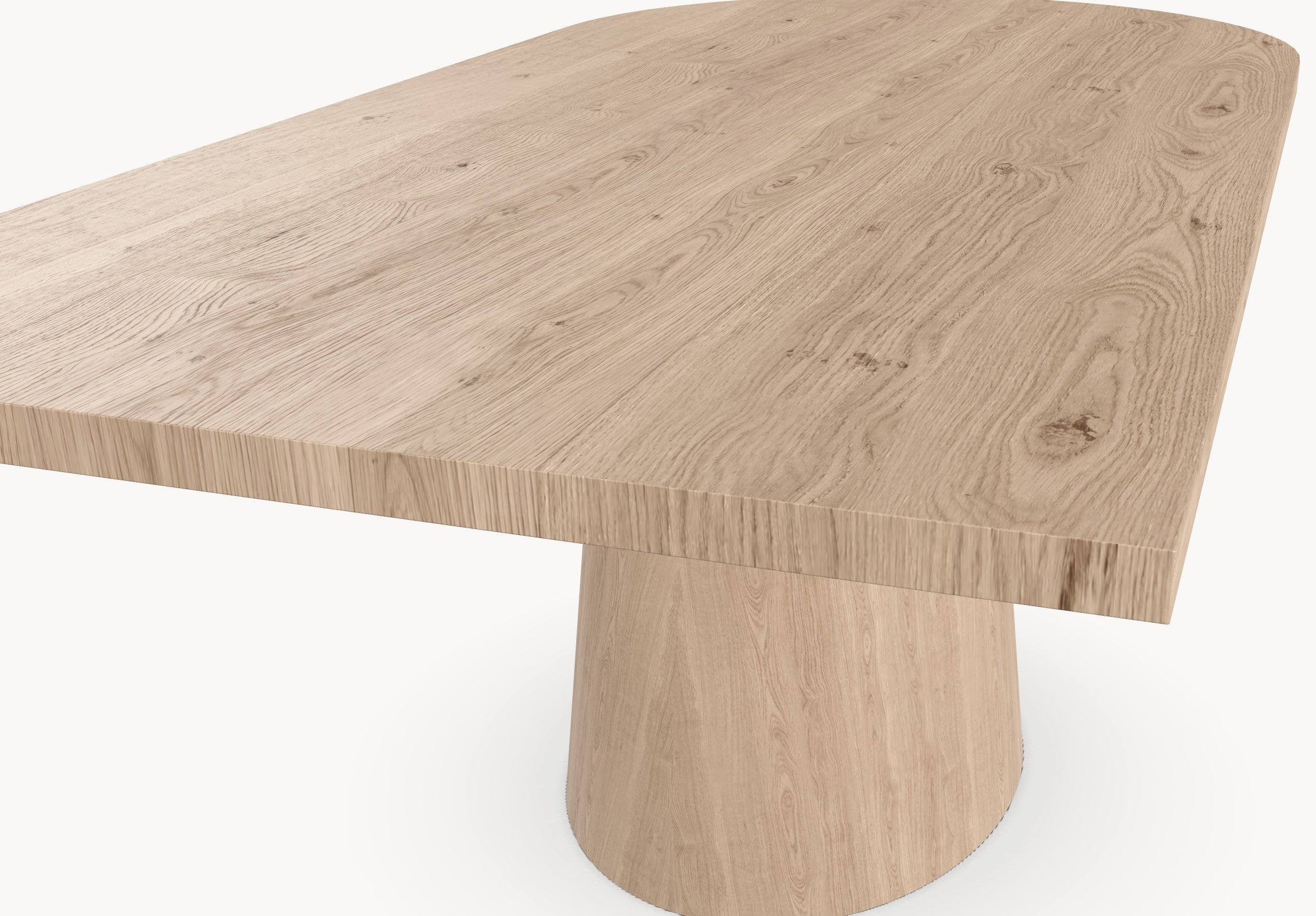 Eiken massief eettafel - Recht Rond - Wall eiken Eiken sfeerbeeld 4 - Industrial Home