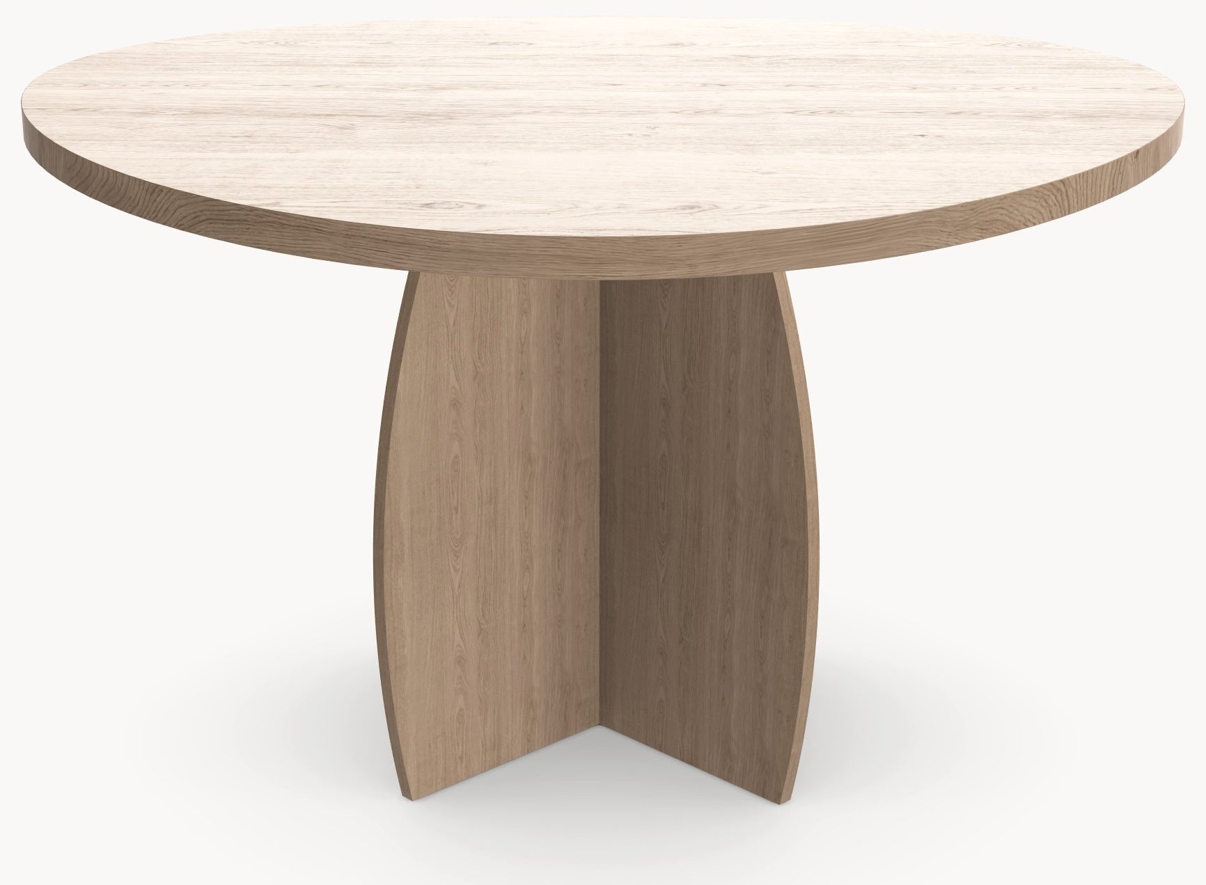 Eiken massief eettafel - Organisch Rond - Tullip eiken Eiken sfeerbeeld 2 - Industrial Home